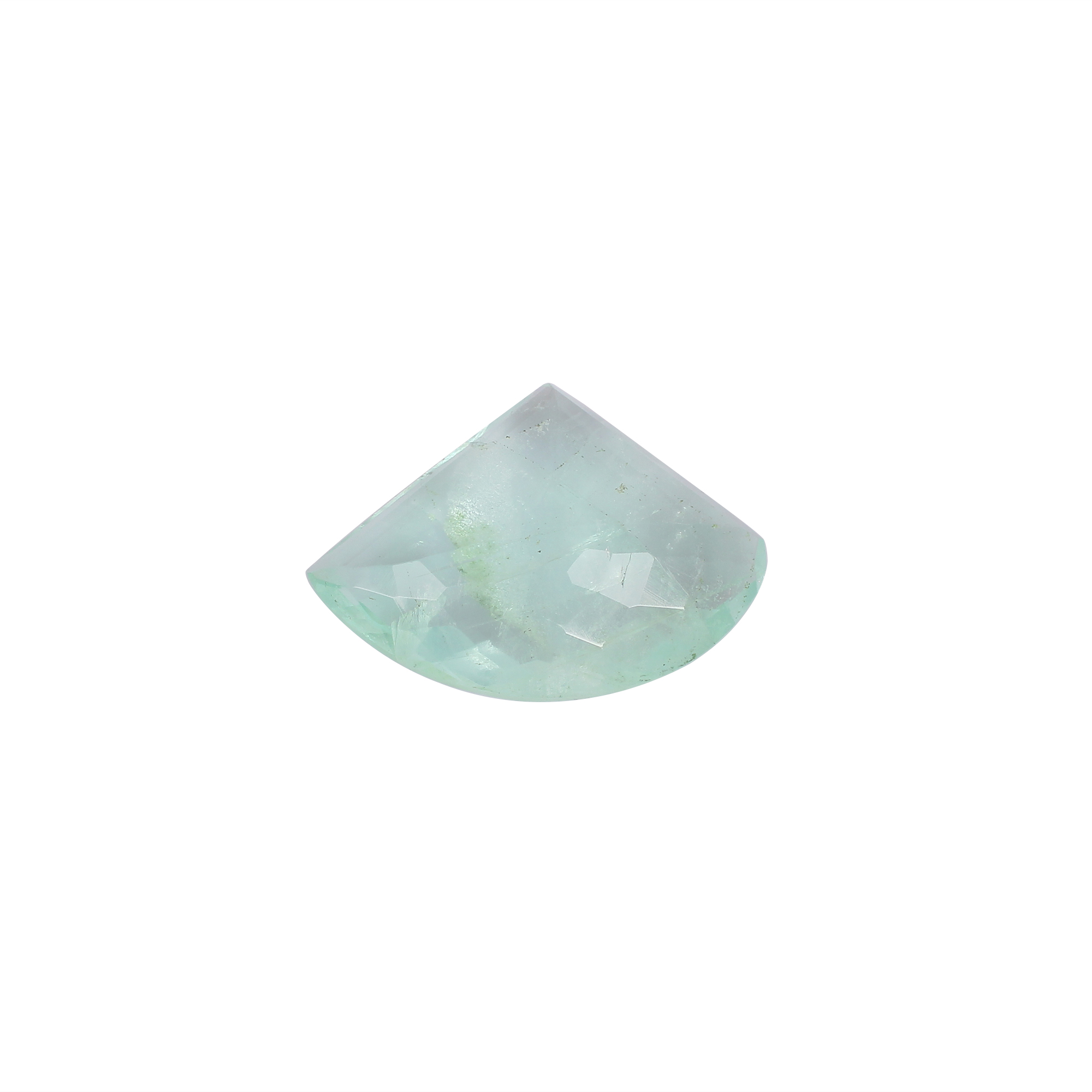 Natural Afghani Fluorite Gemstone Checkerboard Cut 1313 Carat 45x33mm Loose Stone for Jewelry Making