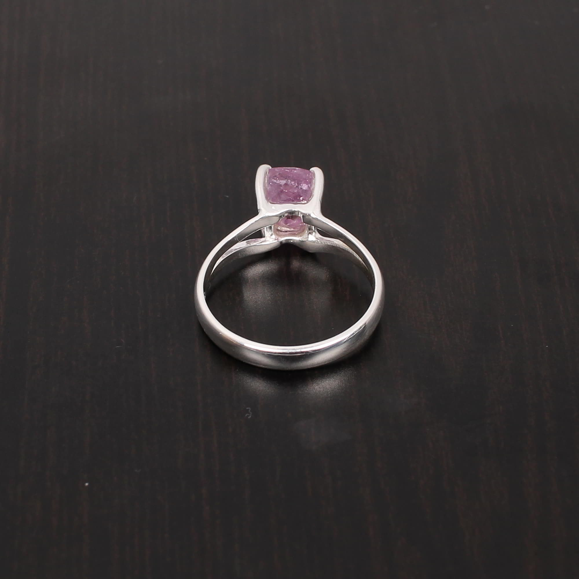 Glass Filled Ruby 6x6mm Cushion Faceted 254Gram 925 Sterling Silver Ring