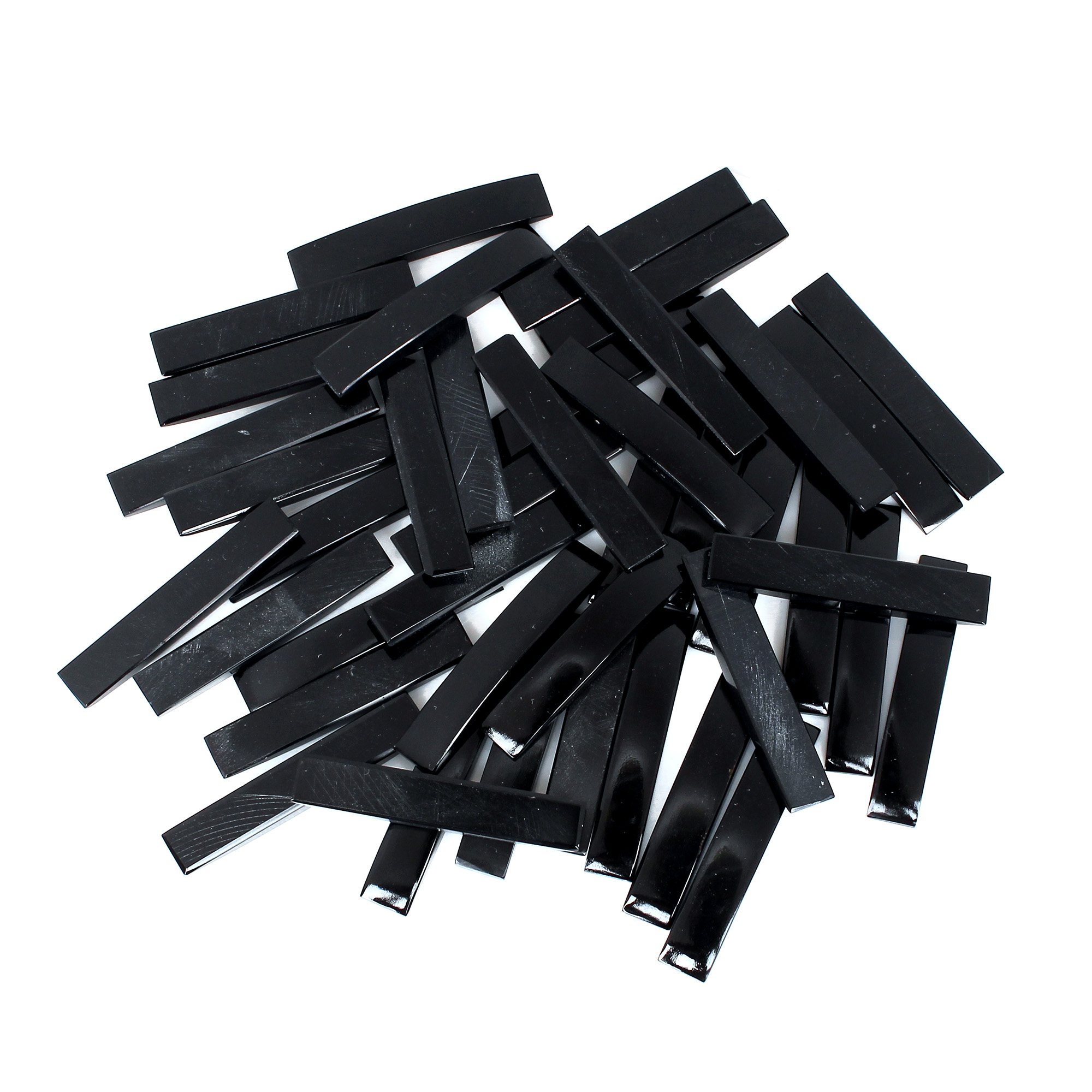 Natural Black Onyx 42x7mm Baguette 50gram Wholesale Lot