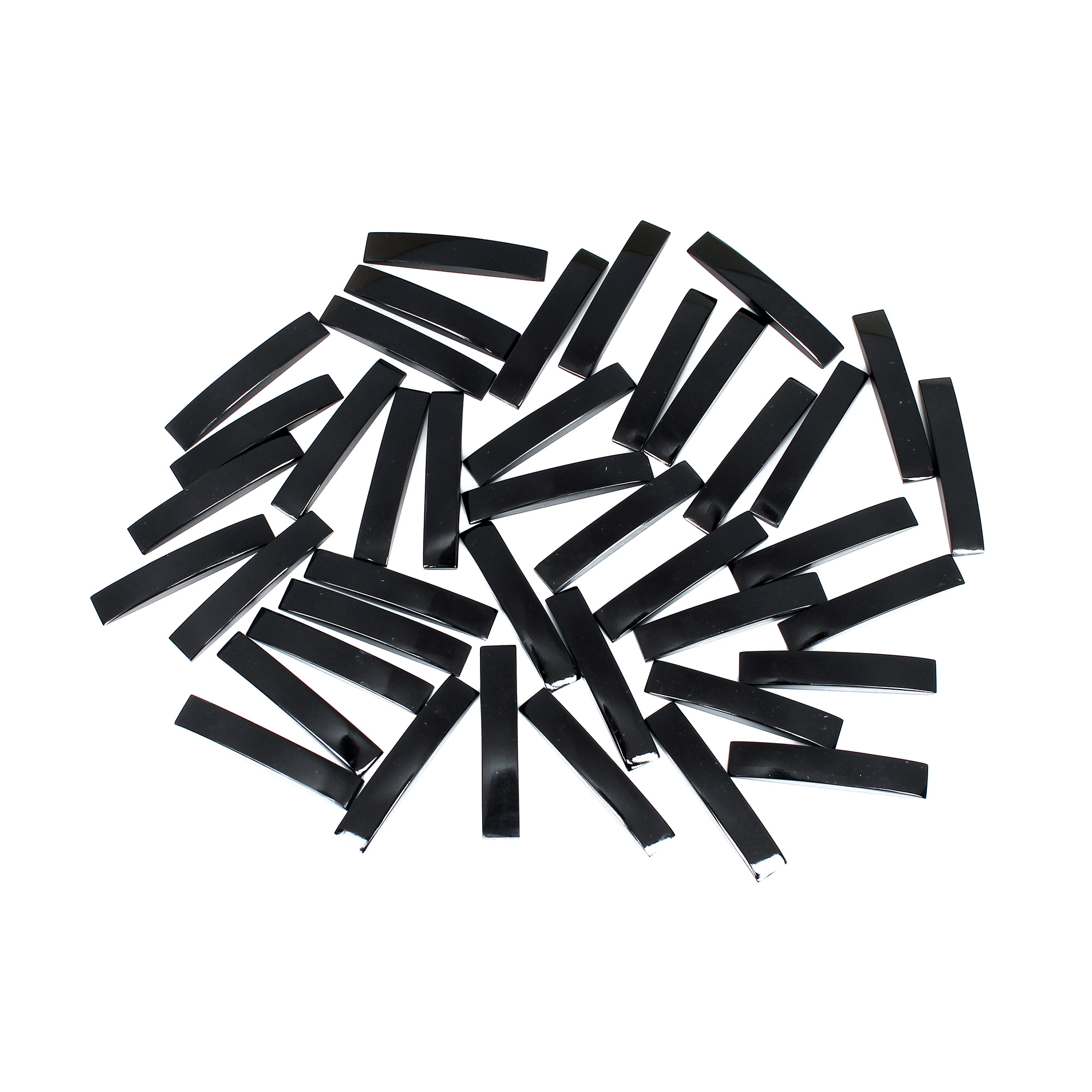Natural Black Onyx 42x7mm Baguette 50gram Wholesale Lot
