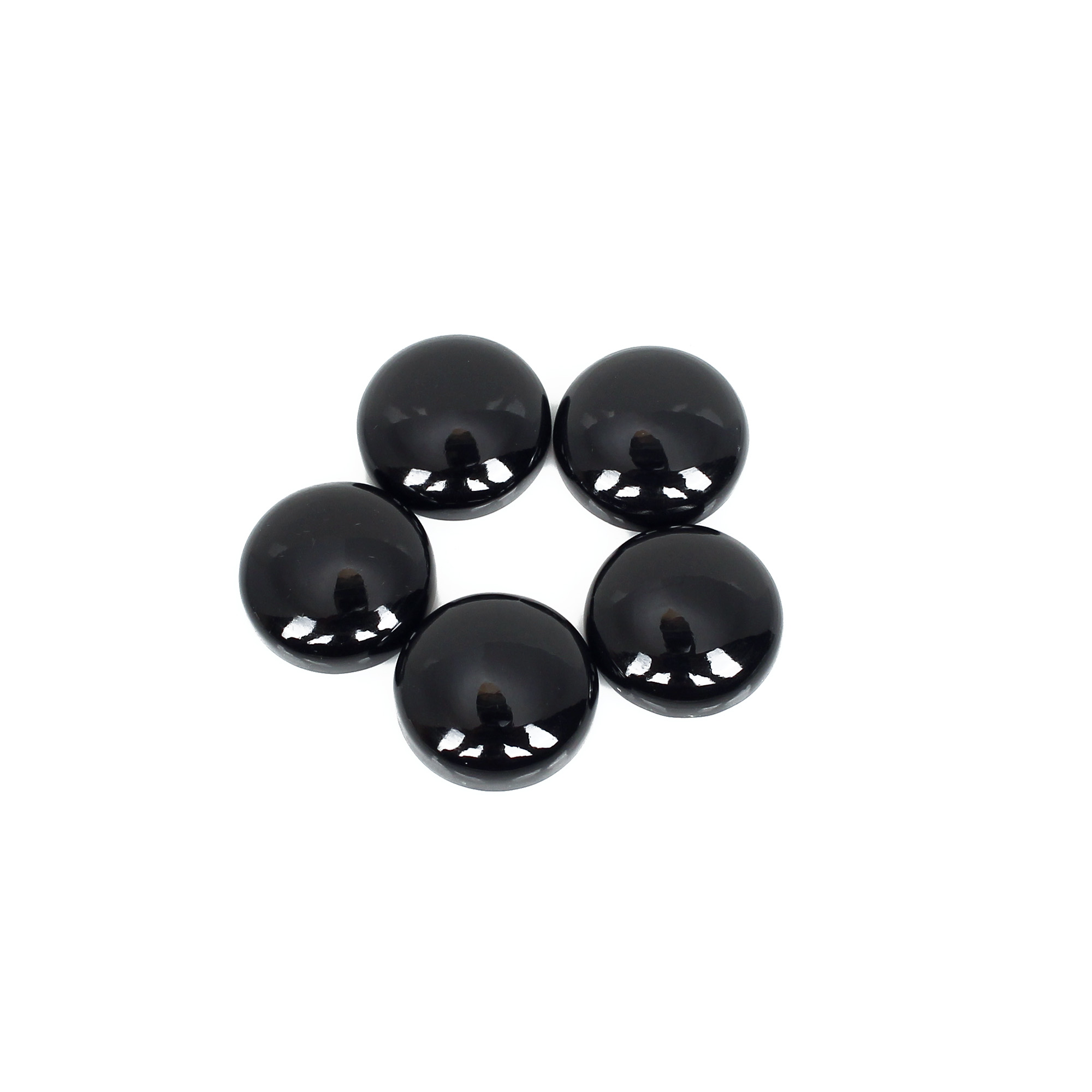 Natural Black Onyx 14mm Round Cabochon 735ct Loose Gemstone