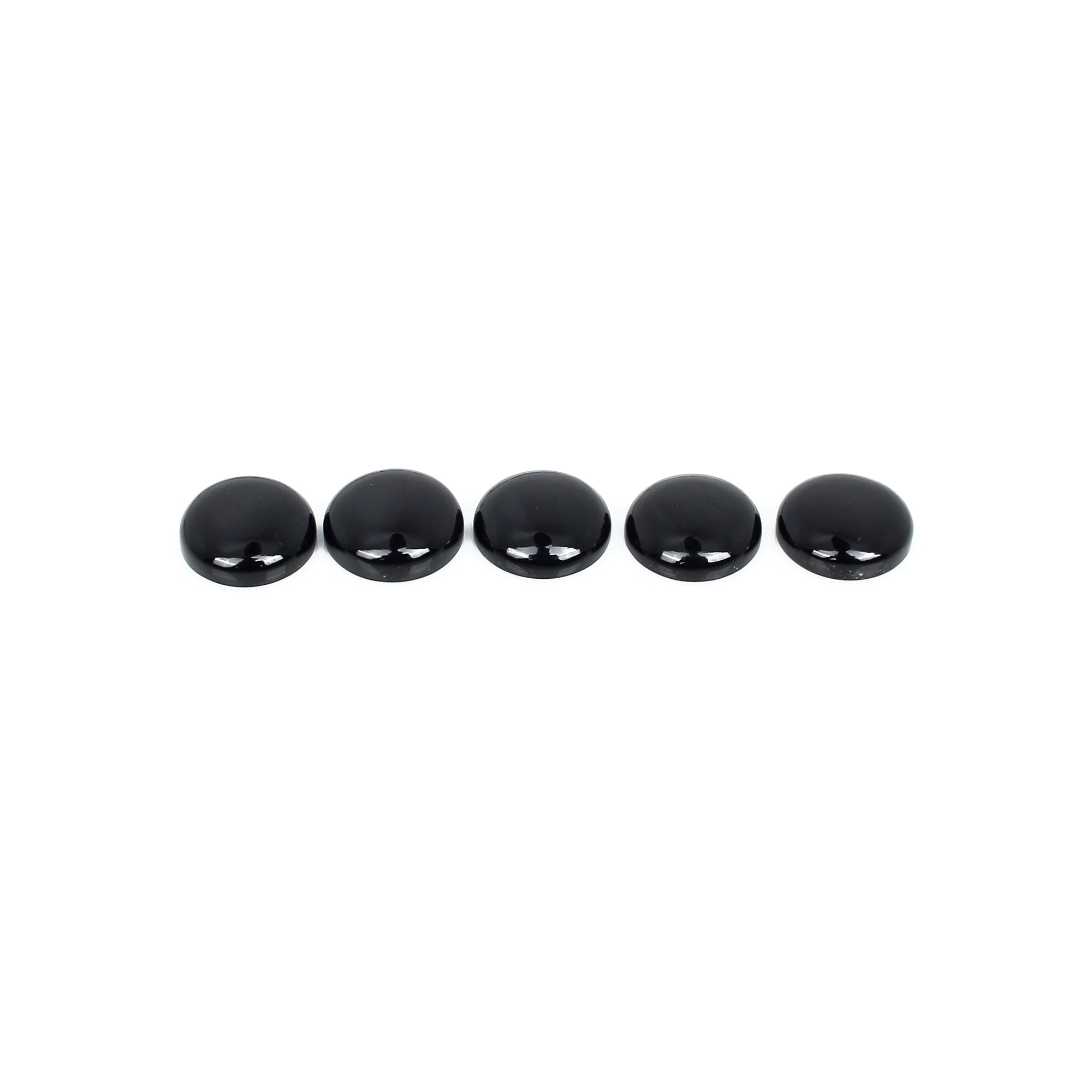 Natural Black Onyx 14mm Round Cabochon 735ct Loose Gemstone