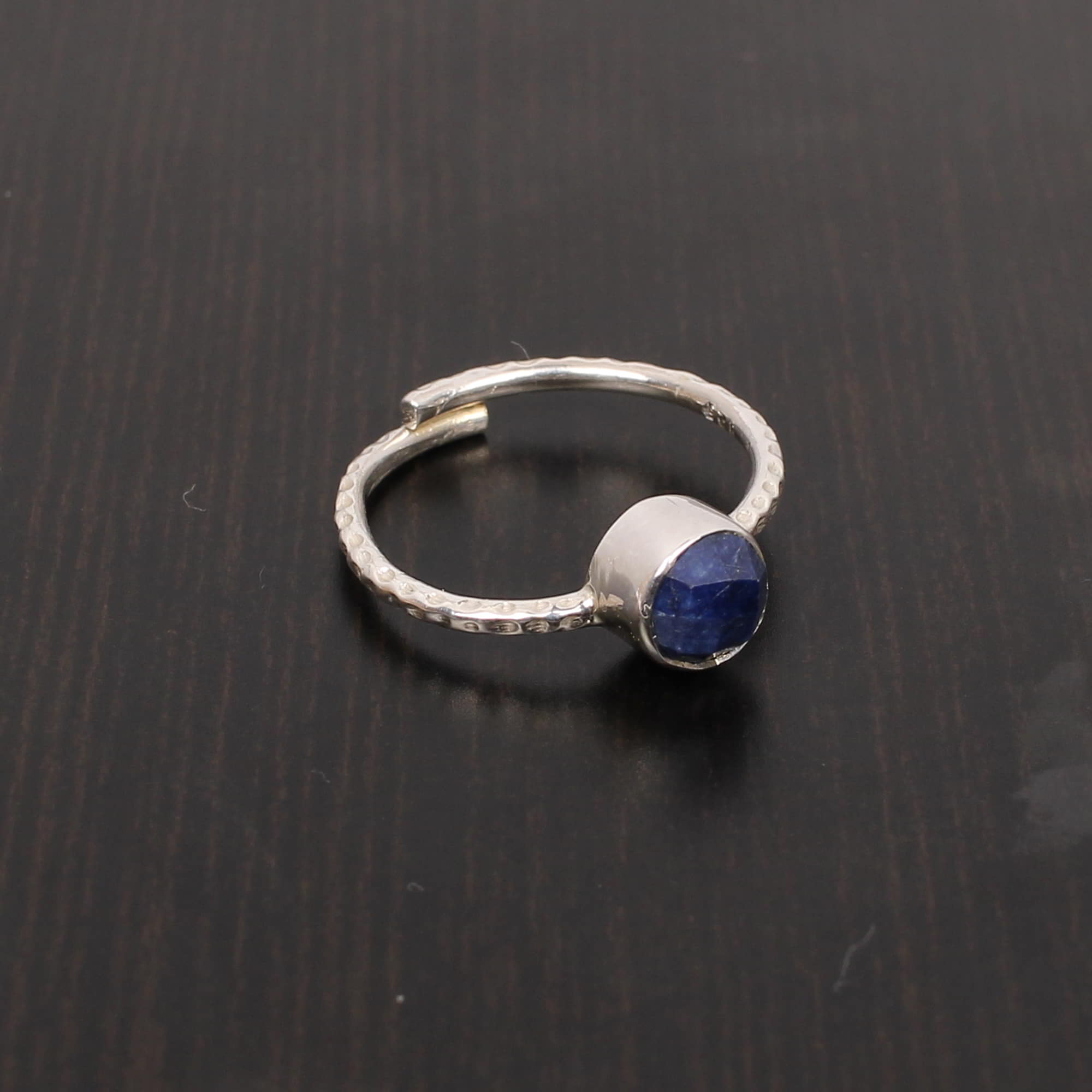 Soldalite 6mm Round Rose Cut 925 Sterling Silver Ring