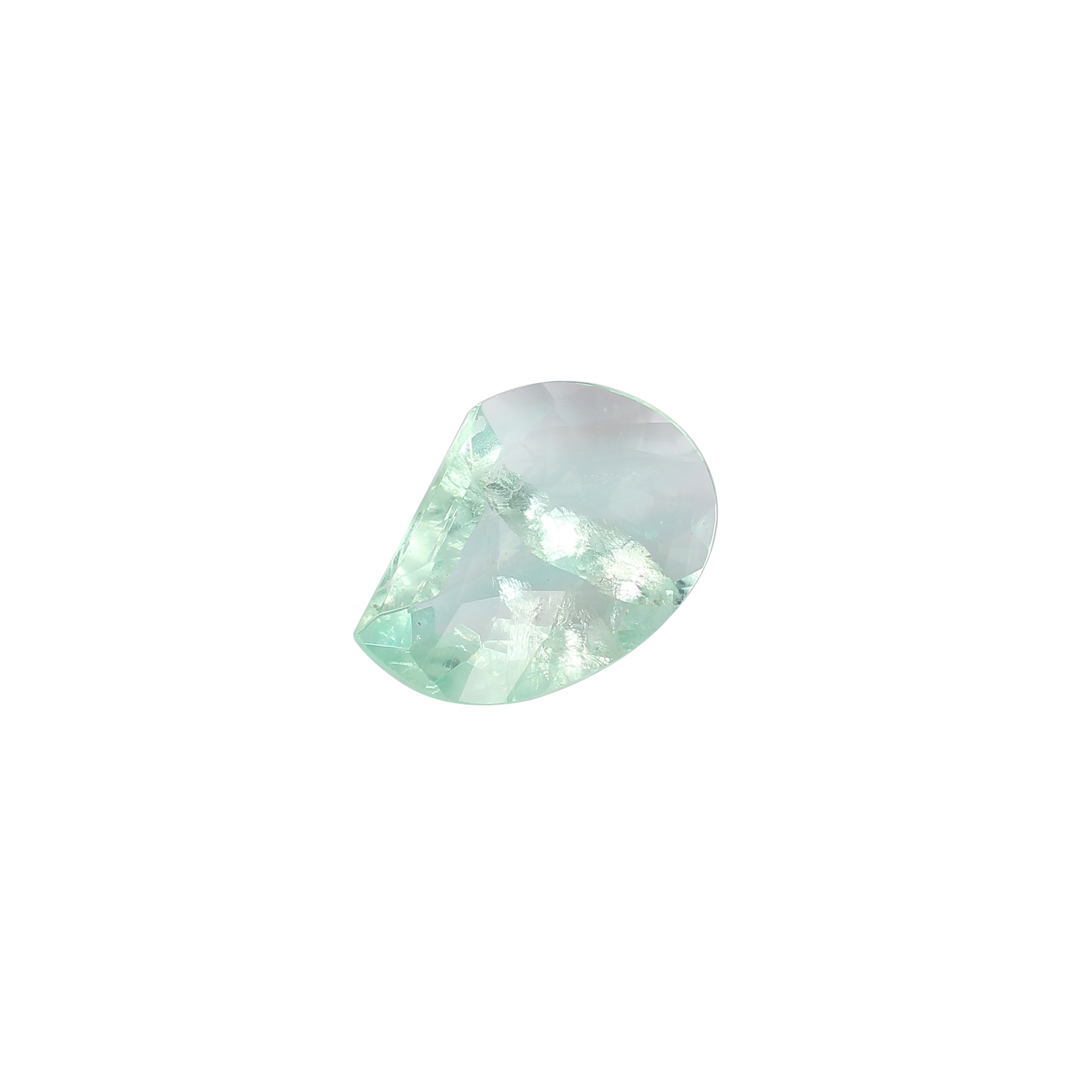 Natural Afghani Fluorite Gemstone Checkerboard Cut 503 Carat 33x23mm Loose Stone for Jewelry Making