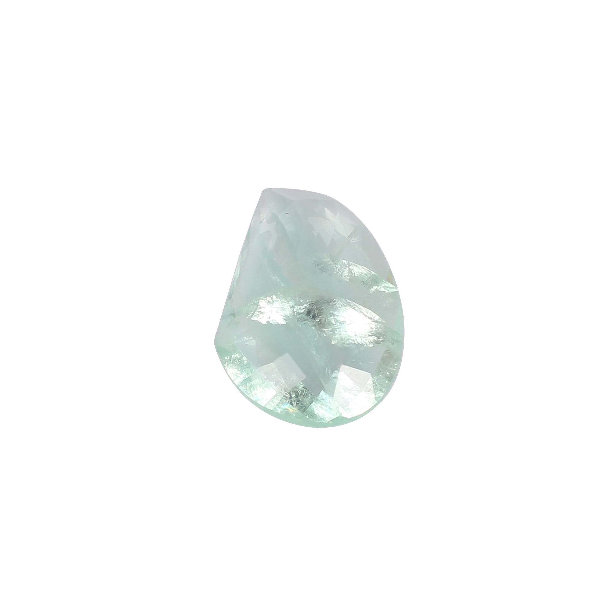 Natural Afghani Fluorite Gemstone Checkerboard Cut 503 Carat 33x23mm Loose Stone for Jewelry Making
