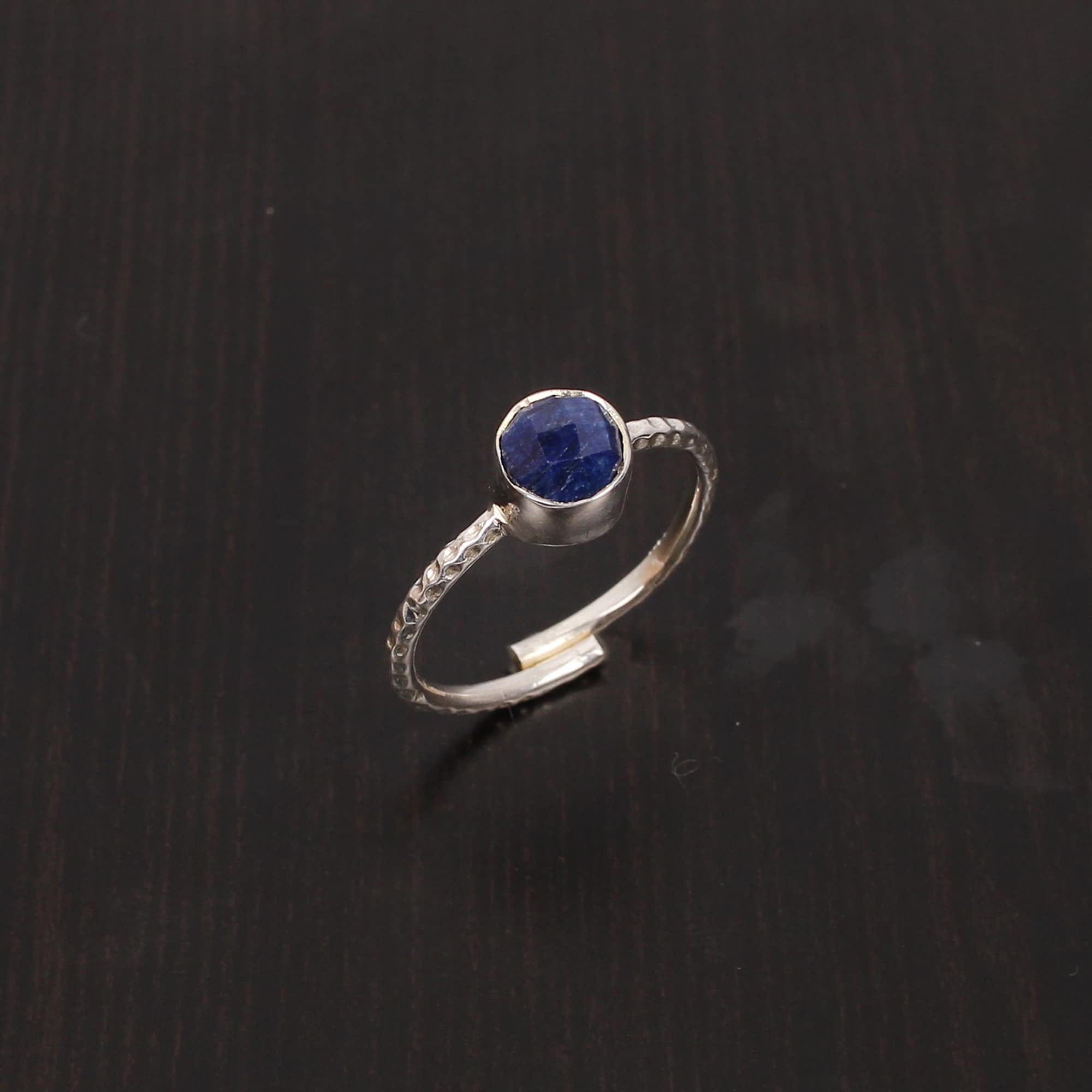 Soldalite 6mm Round Rose Cut 925 Sterling Silver Ring