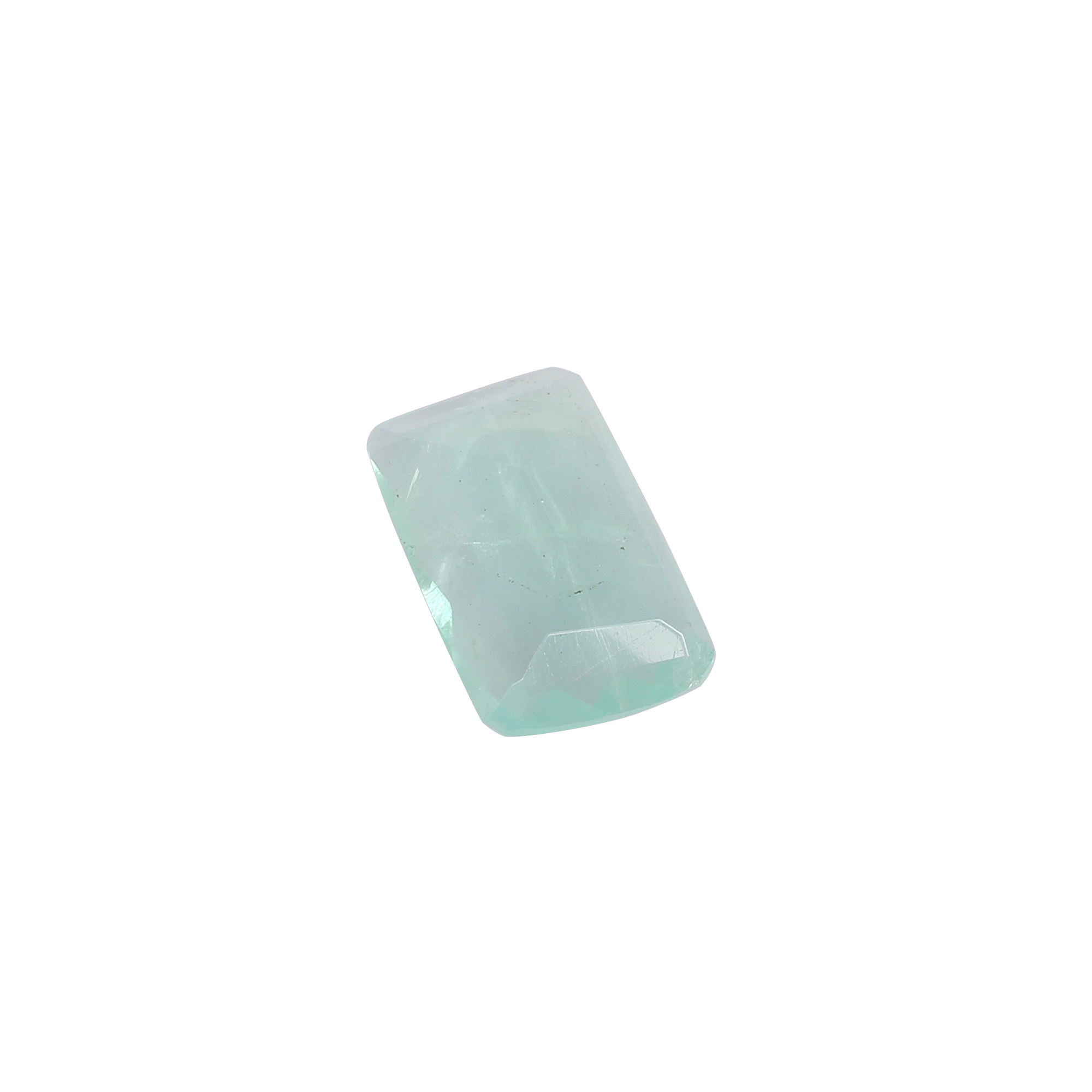 Natural Afghani Fluorite Gemstone Checkerboard Cut 404 Carat 37x17mm Loose Stone for Jewelry Making