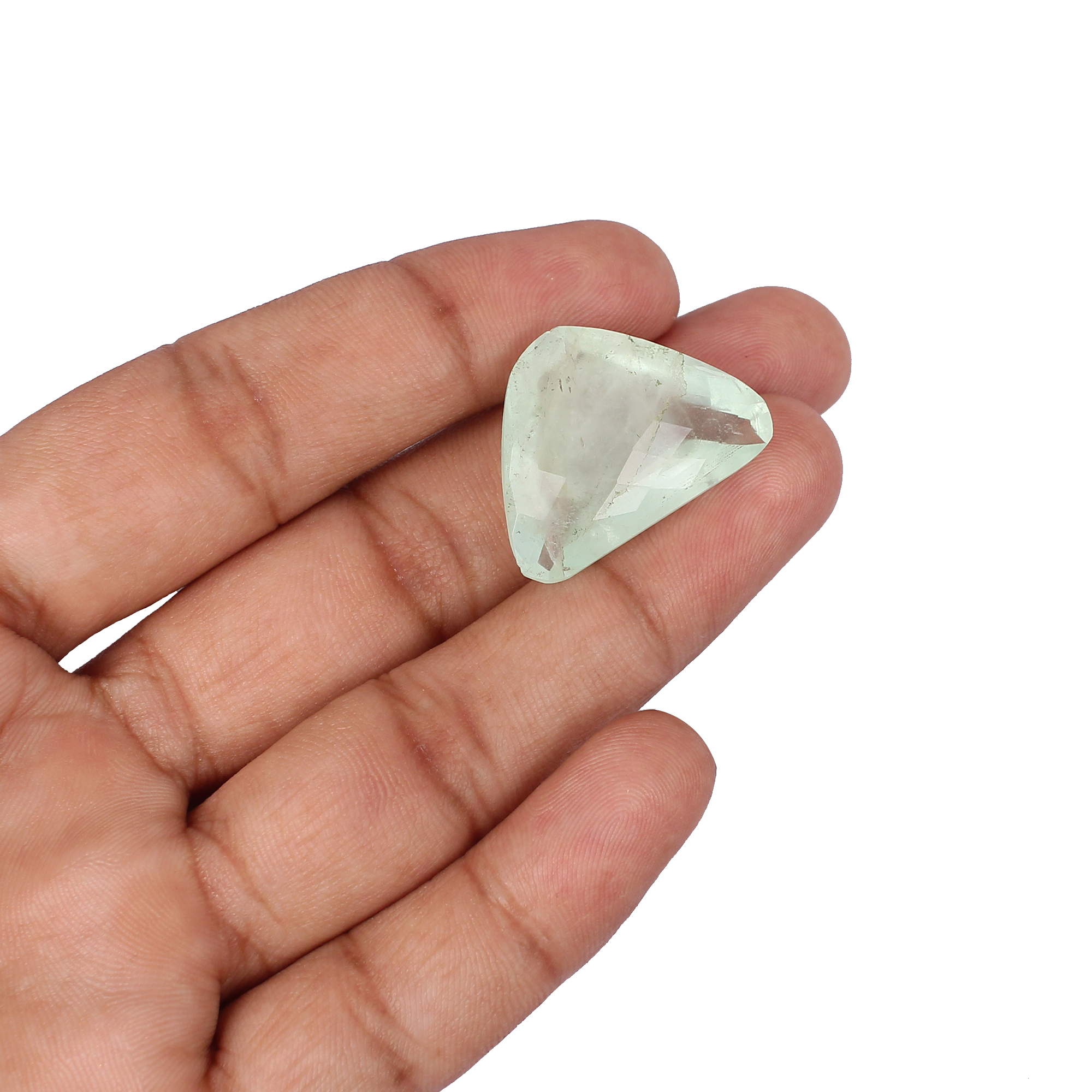 Natural Green Afghani Fluorite Checkerboard Cut Gemstone 3620 Carat 20x26 mm for Jewelry Making