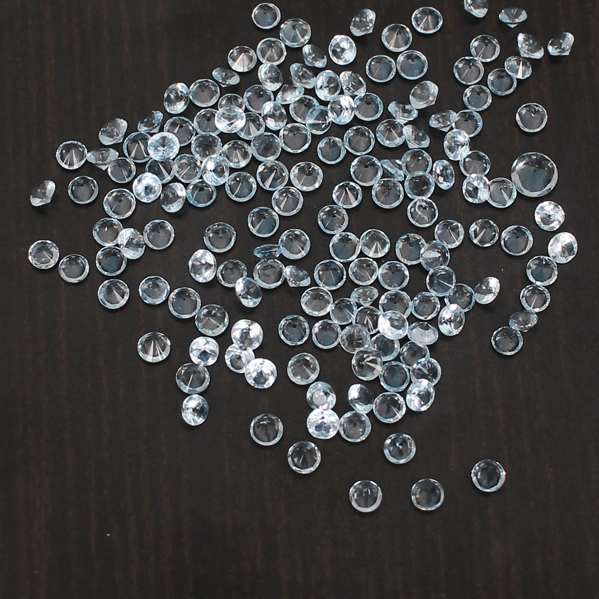 Natural Blue Aquamarine Diamond Round Cut 5cts