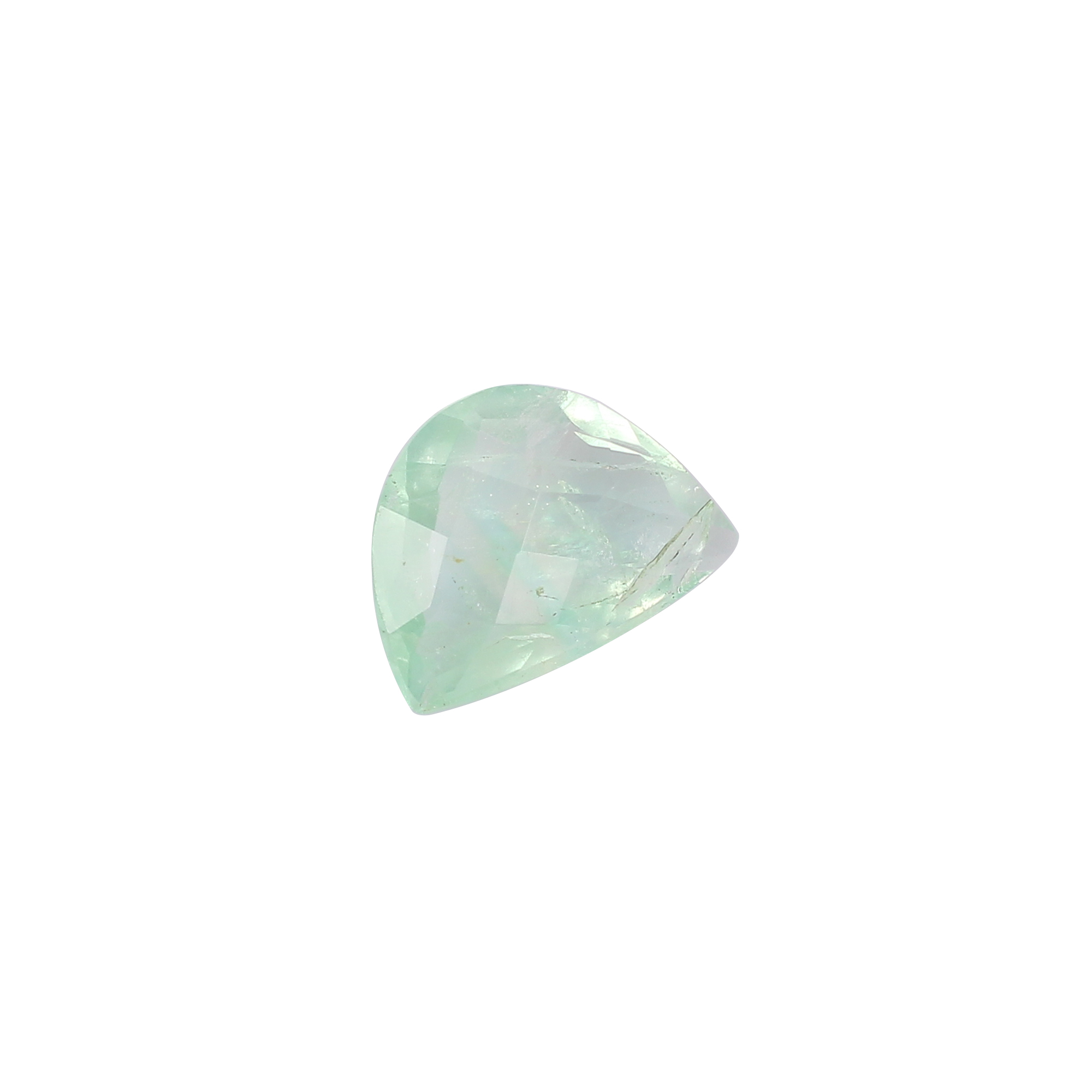 Natural Green Afghani Fluorite Checkerboard Cut Gemstone 130 Carat 13x18 mm for Jewelry Making