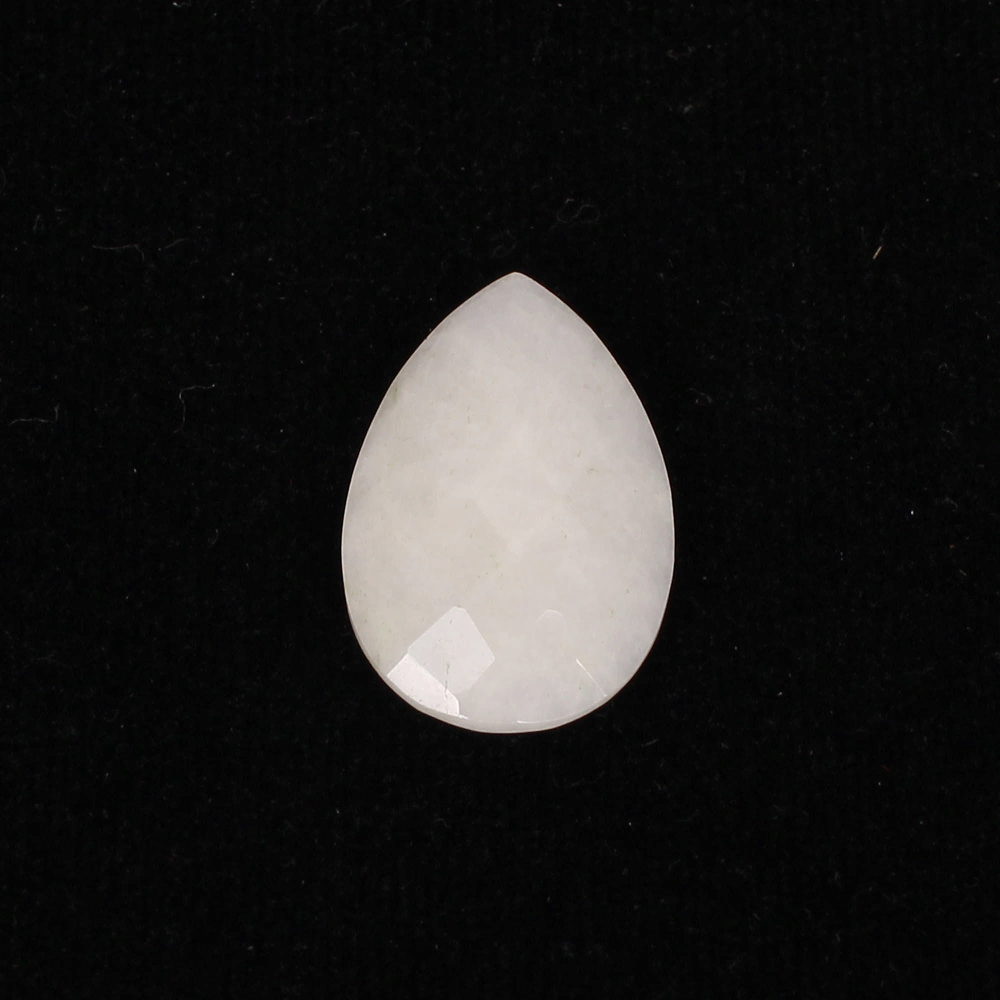 1Pes White King Agate 16x24mm Pear Briolette Cut 3460Cts