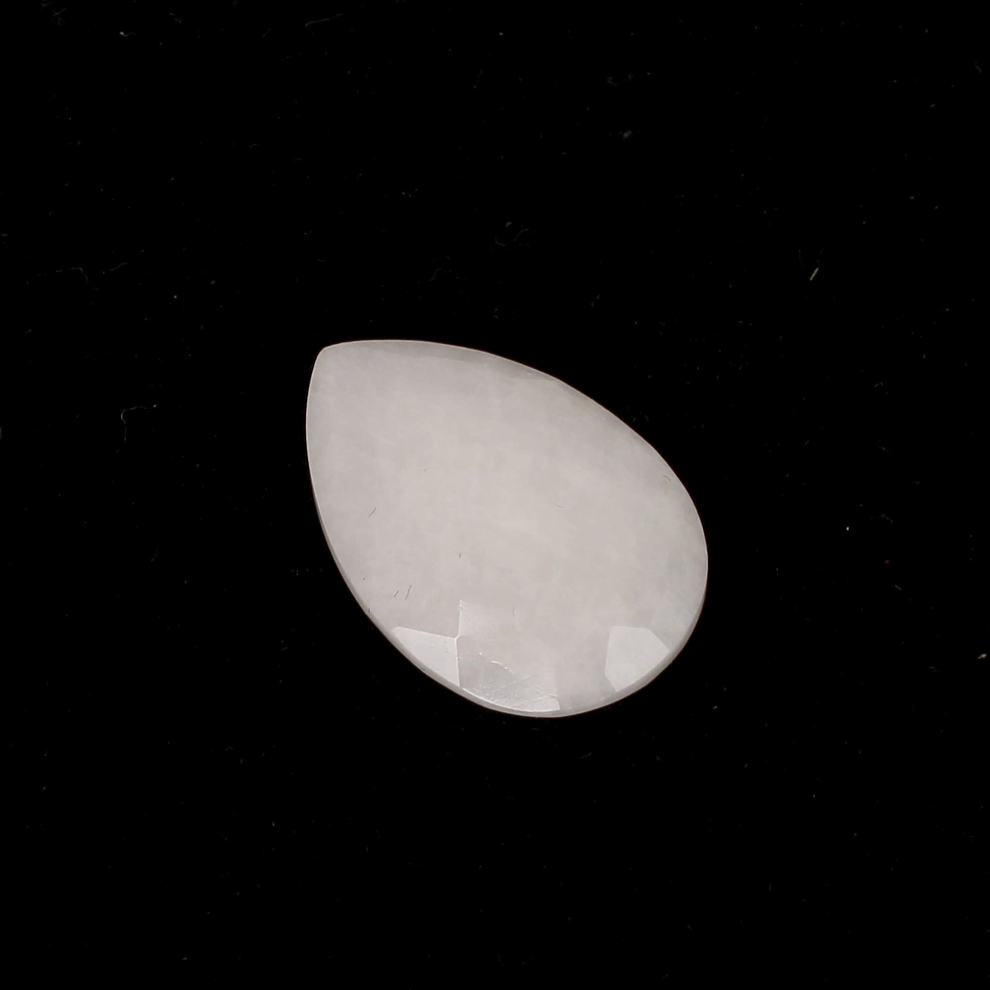 1Pes White King Agate 16x24mm Pear Briolette Cut 3460Cts