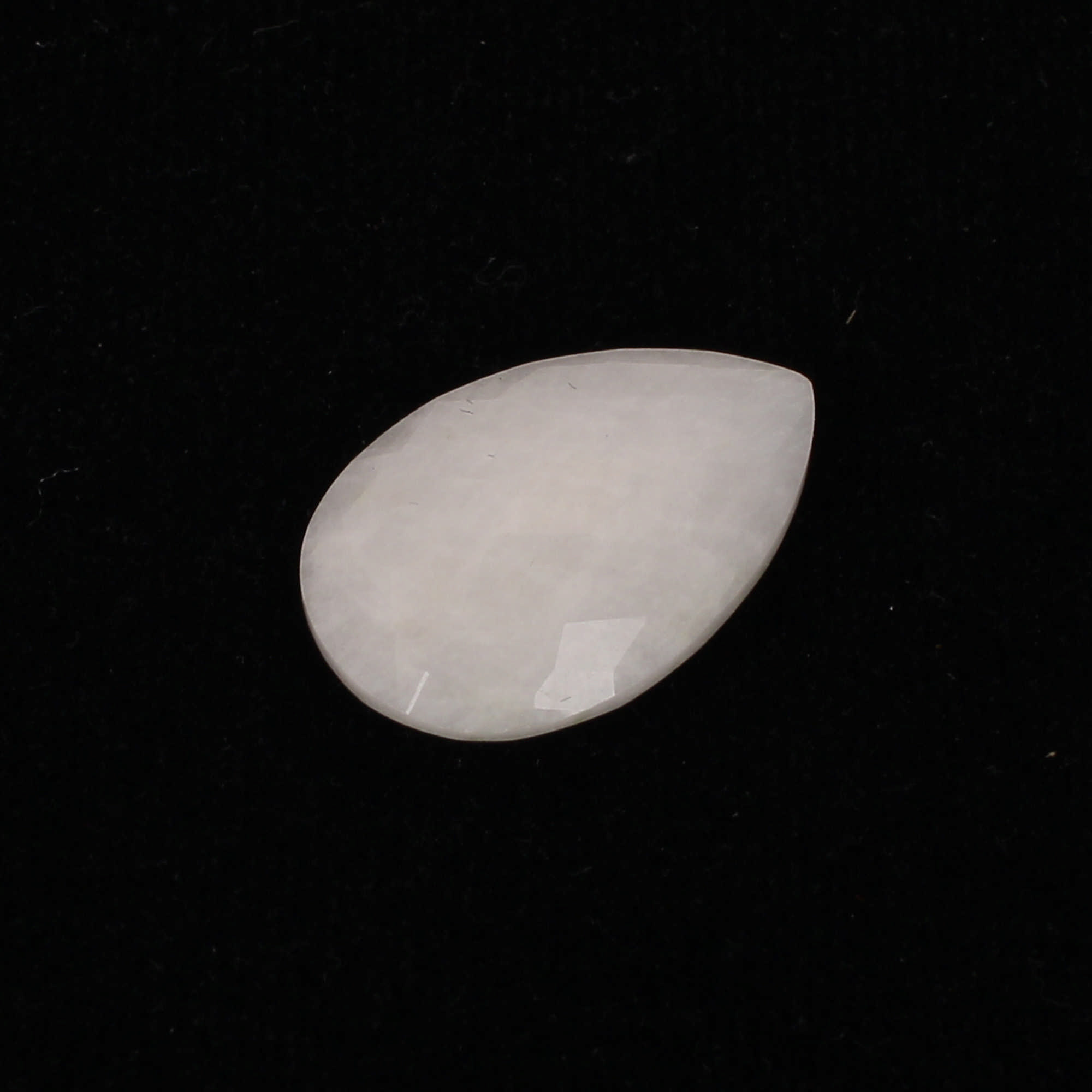 1Pes White King Agate 16x24mm Pear Briolette Cut 3460Cts