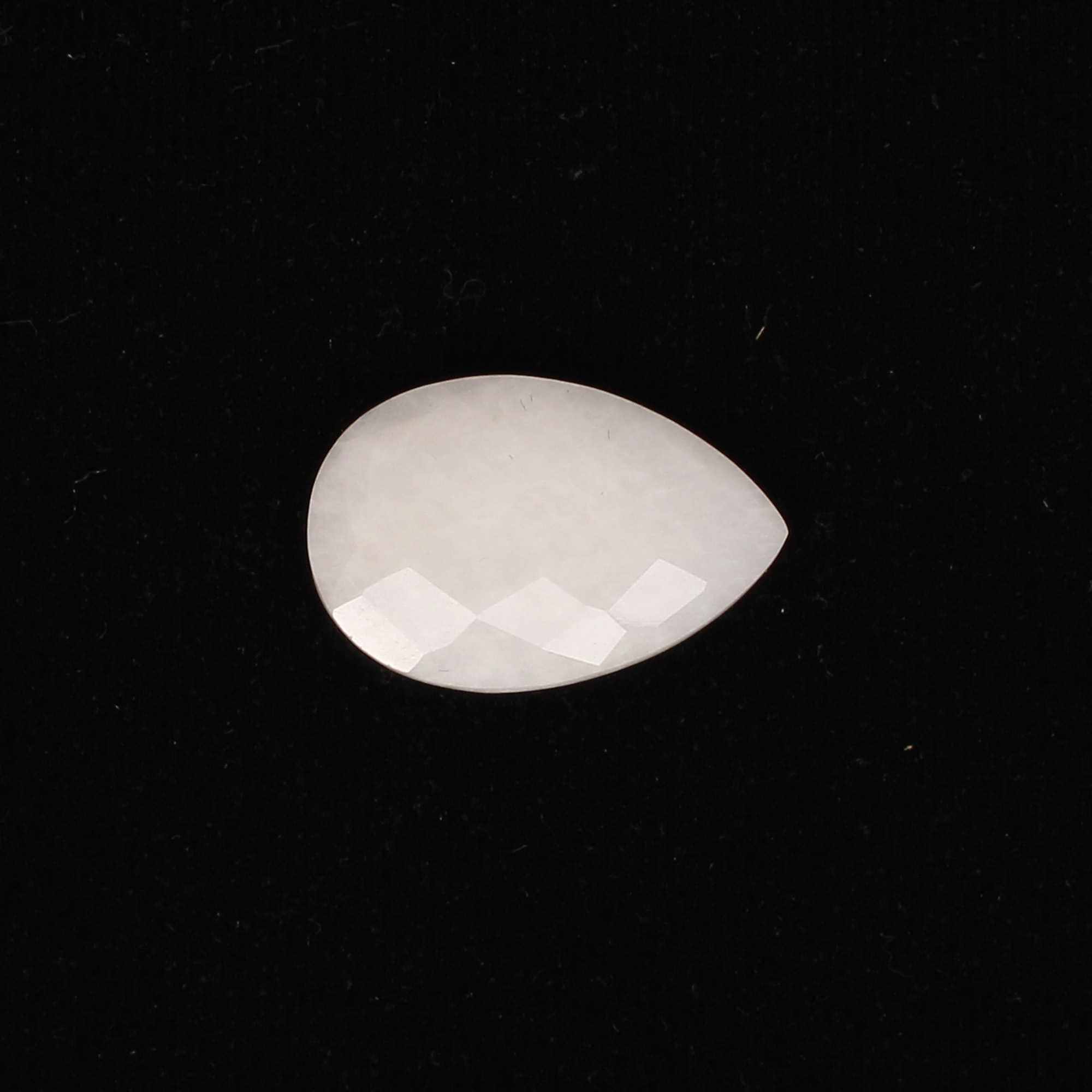1Pes White King Agate 16x24mm Pear Briolette Cut 3460Cts