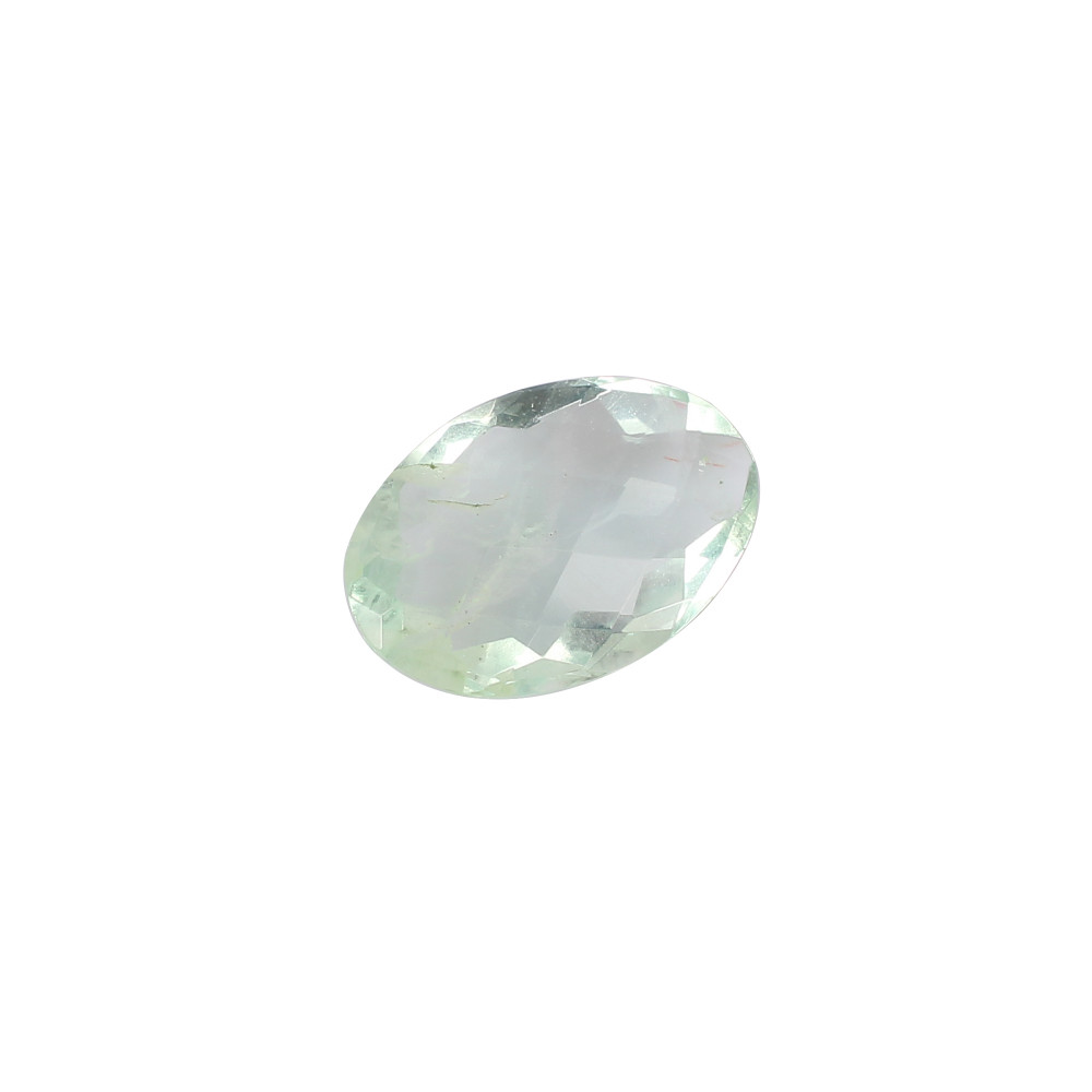 Image of Natural Green Afghani Fluorite Checkerboard Cut Gemstone 8.20 Carat 10x15 mm for Jewelry Making