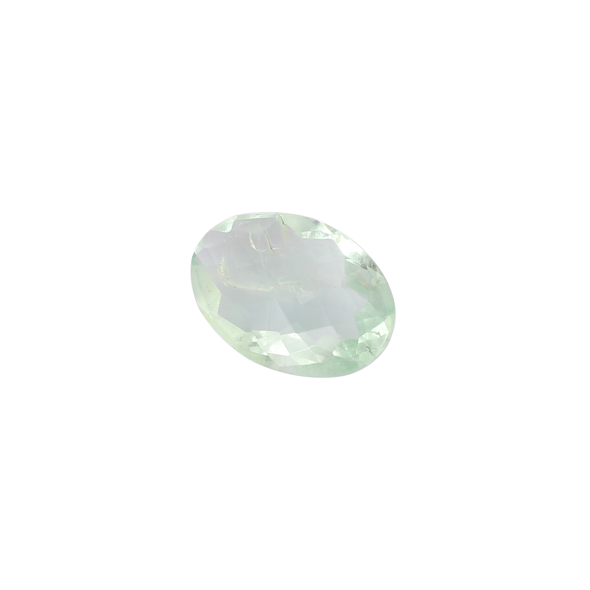 Natural Green Afghani Fluorite Checkerboard Cut Gemstone 820 Carat 10x15 mm for Jewelry Making
