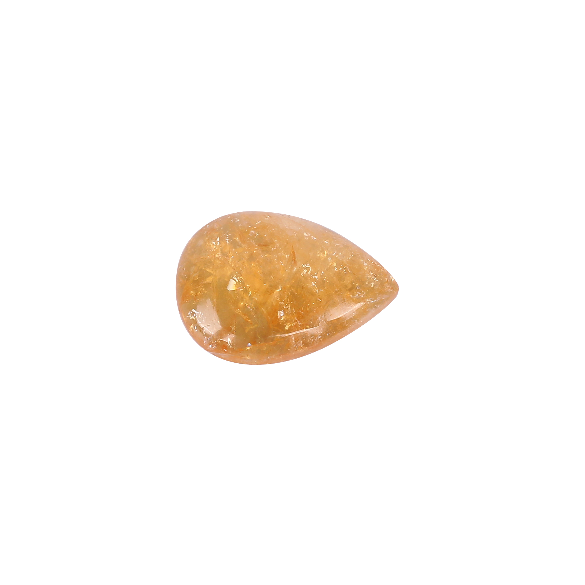 Natural Citrine Pear Cabochon Gemstone 1760 Carat 24x17 mm for Jewelry Making