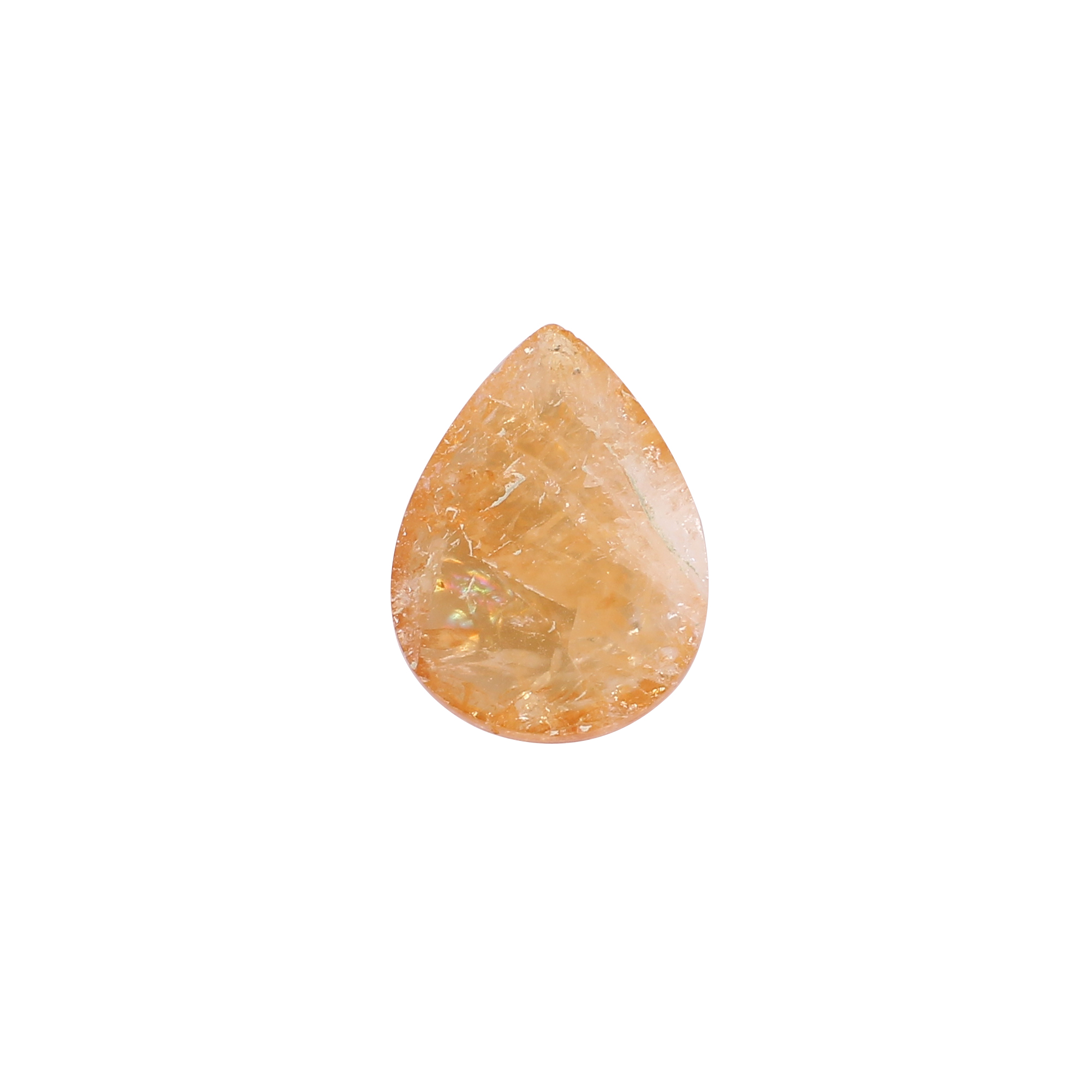 Natural Citrine Pear Cabochon Gemstone 1760 Carat 24x17 mm for Jewelry Making