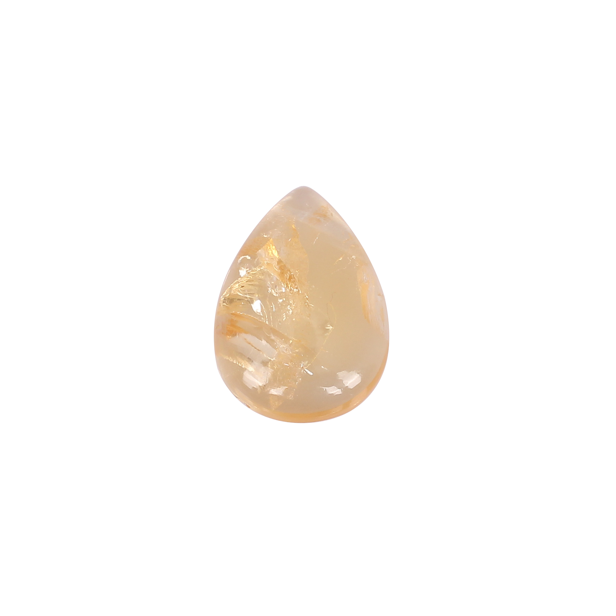 Natural Citrine Pear Cabochon Gemstone 835 Carat 20X14 mm for Jewelry Making