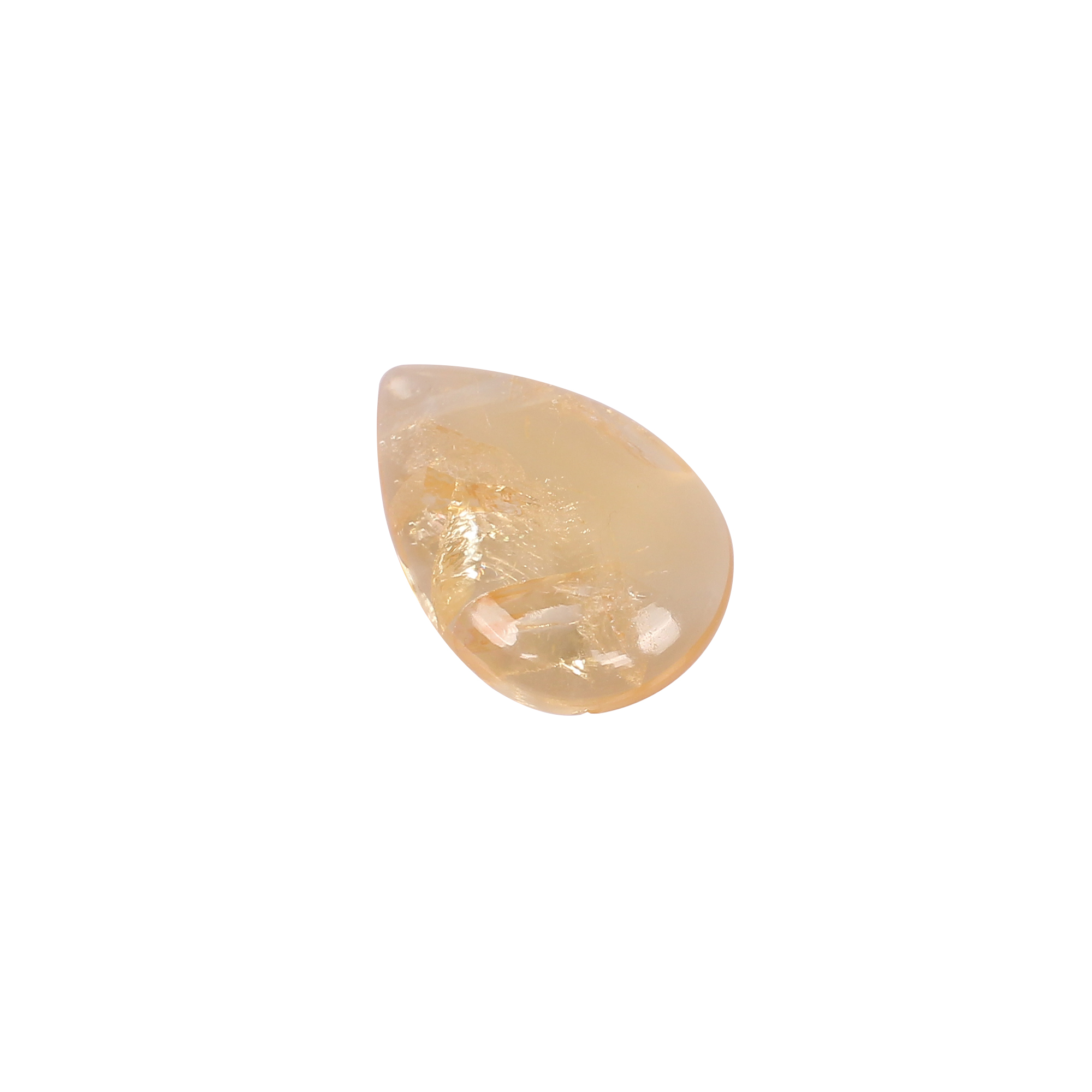 Natural Citrine Pear Cabochon Gemstone 835 Carat 20X14 mm for Jewelry Making