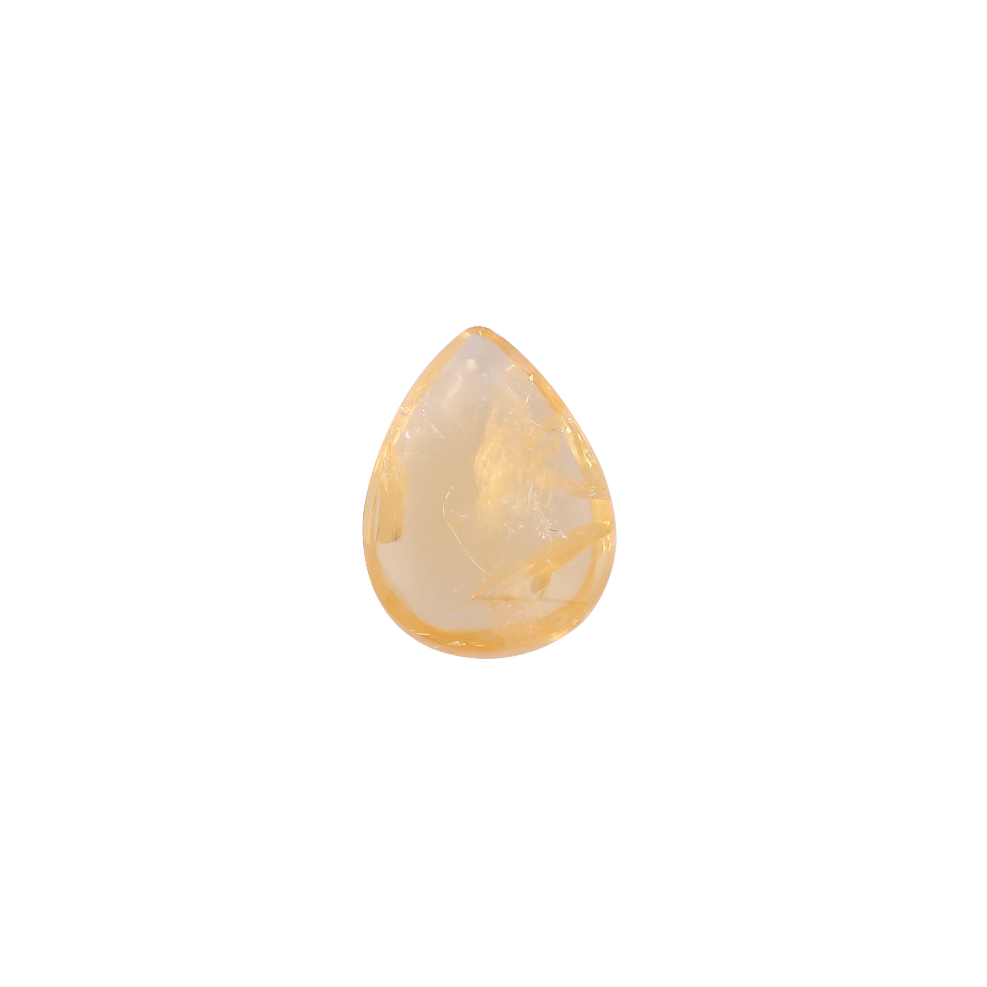 Natural Citrine Pear Cabochon Gemstone 835 Carat 20X14 mm for Jewelry Making