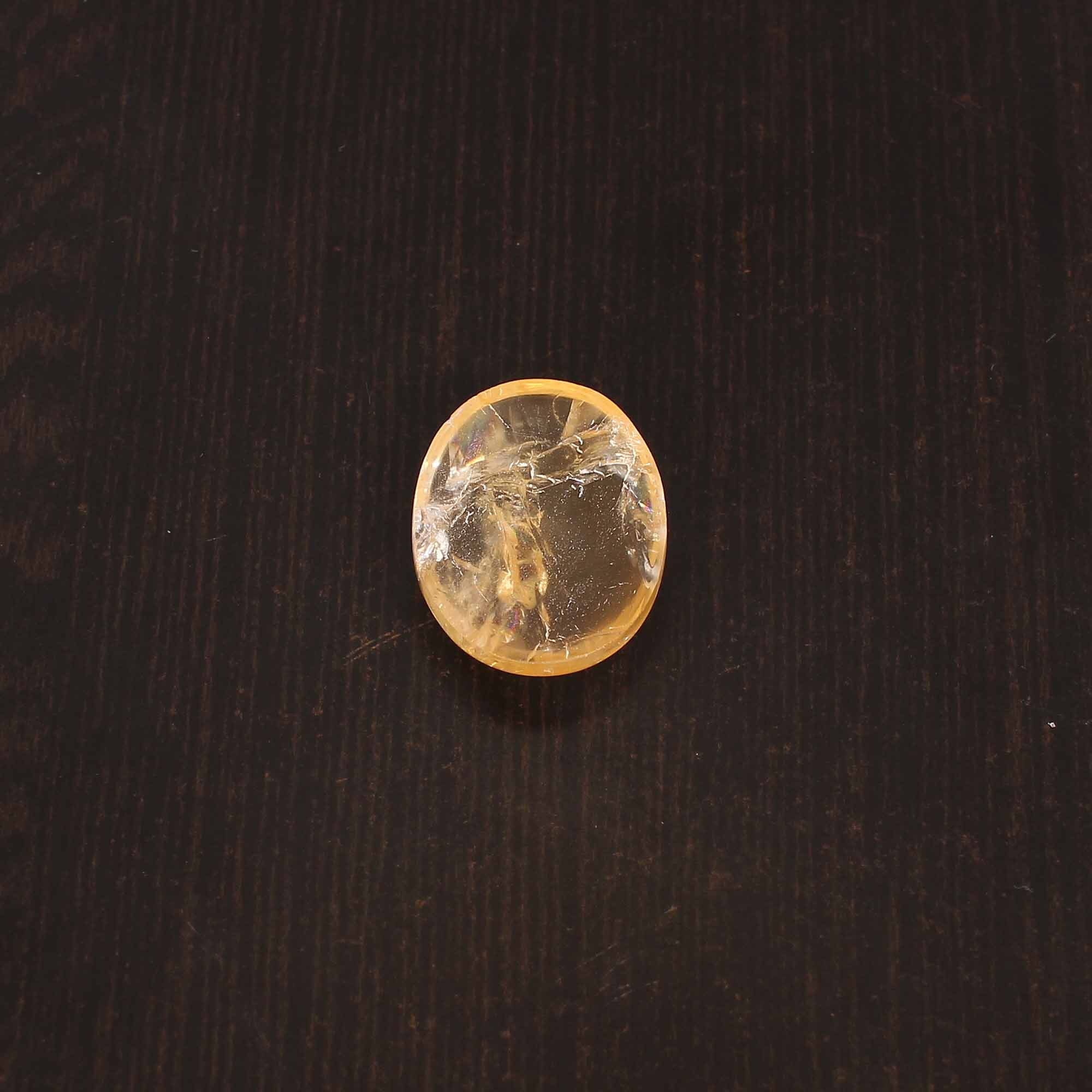 Natural Citrine Oval Cabochon Gemstone 2320 Carat 24x19 mm for Jewelry Making