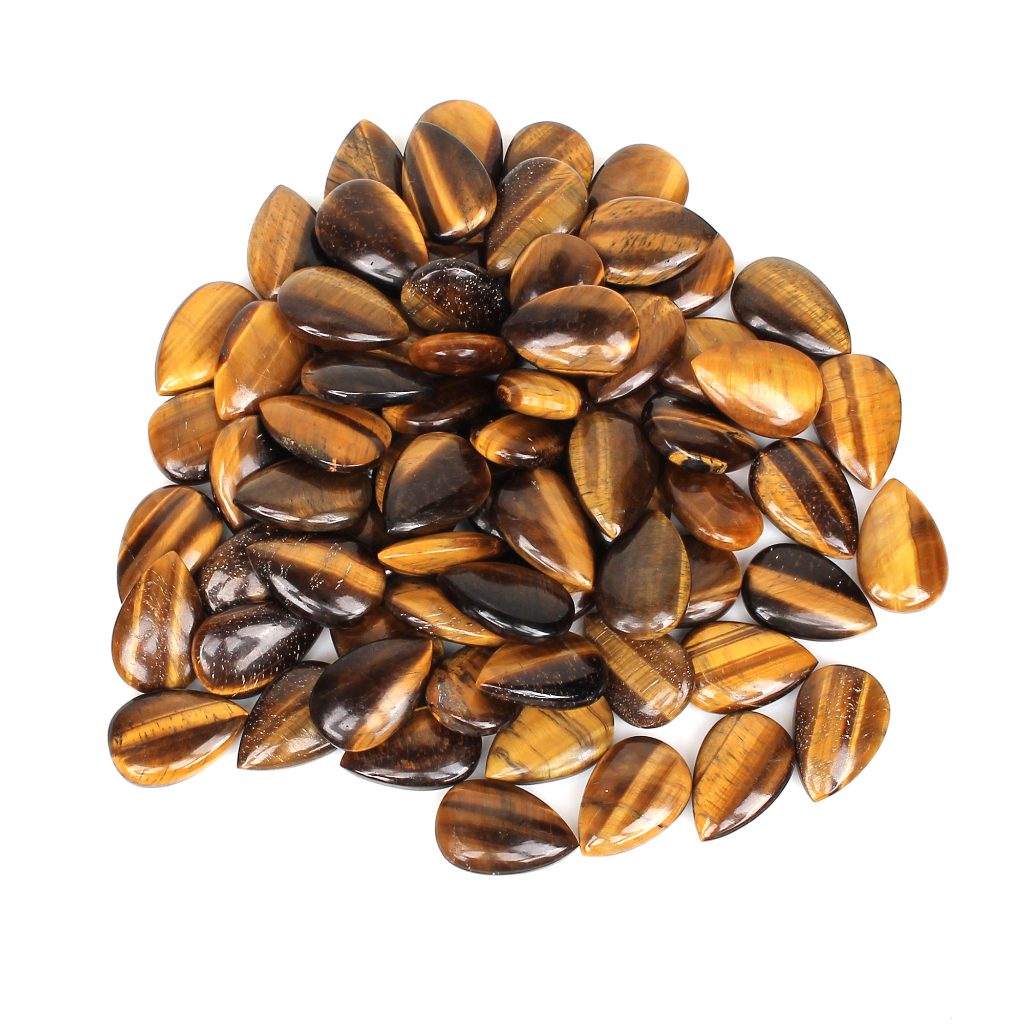 Tiger Eye 24X16mm Pear Cabochon 13511cts Loose Gemstone