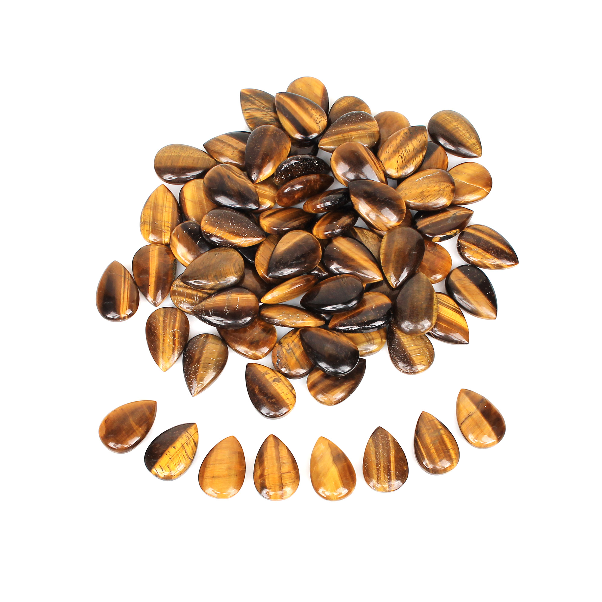 Tiger Eye 24X16mm Pear Cabochon 13511cts Loose Gemstone