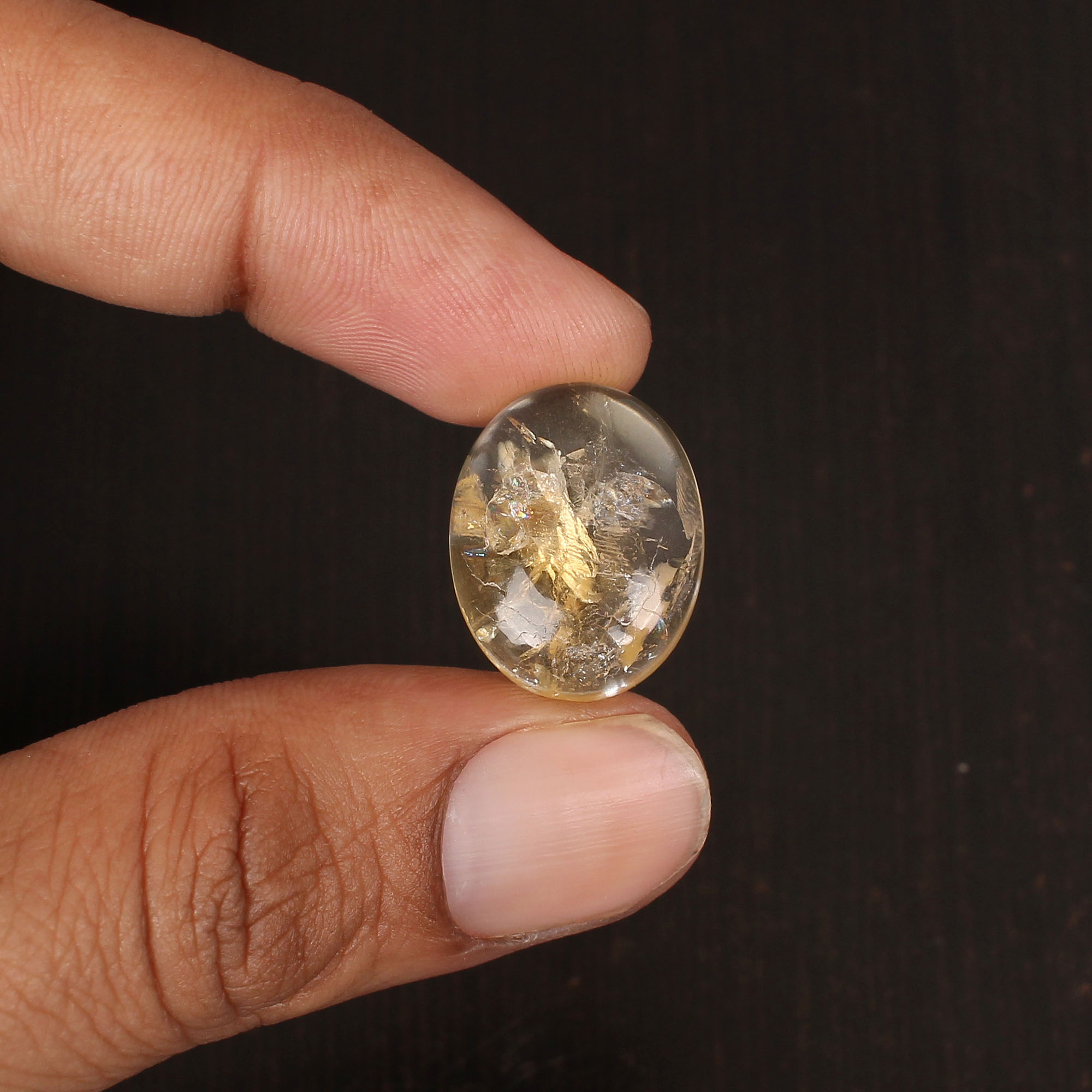 Natural Citrine Oval Cabochon Gemstone 1410 Carat 19x15 mm for Jewelry Making