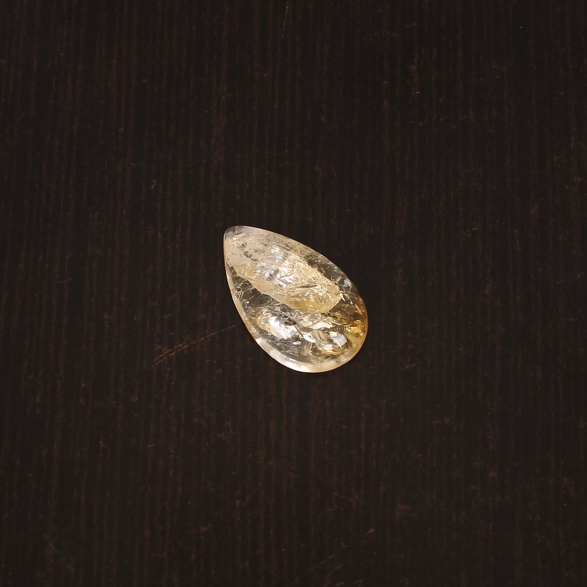 Natural Citrine Pear Cabochon Gemstone 1010Carat 21x12 mm for Jewelry Making