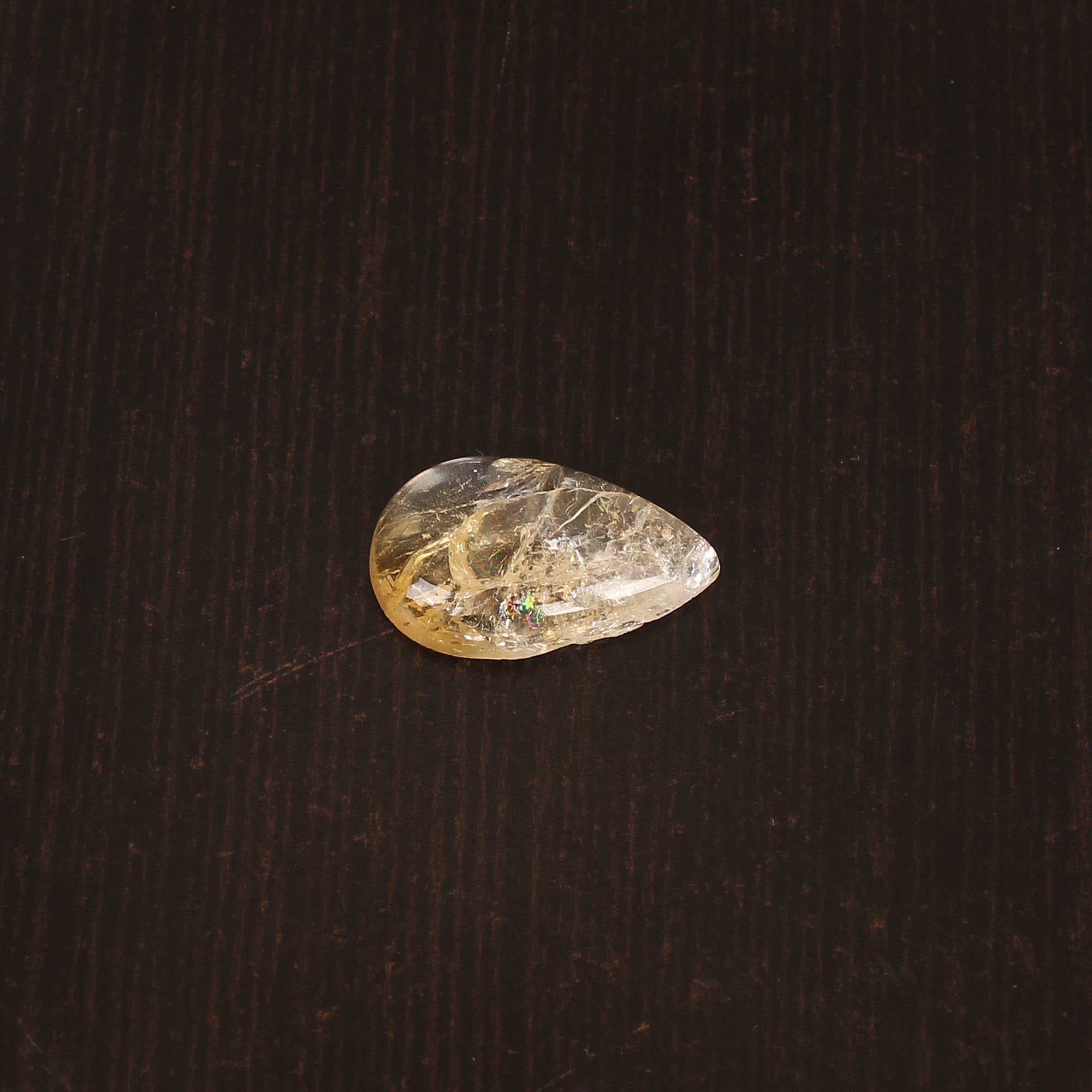 Natural Citrine Pear Cabochon Gemstone 1010Carat 21x12 mm for Jewelry Making