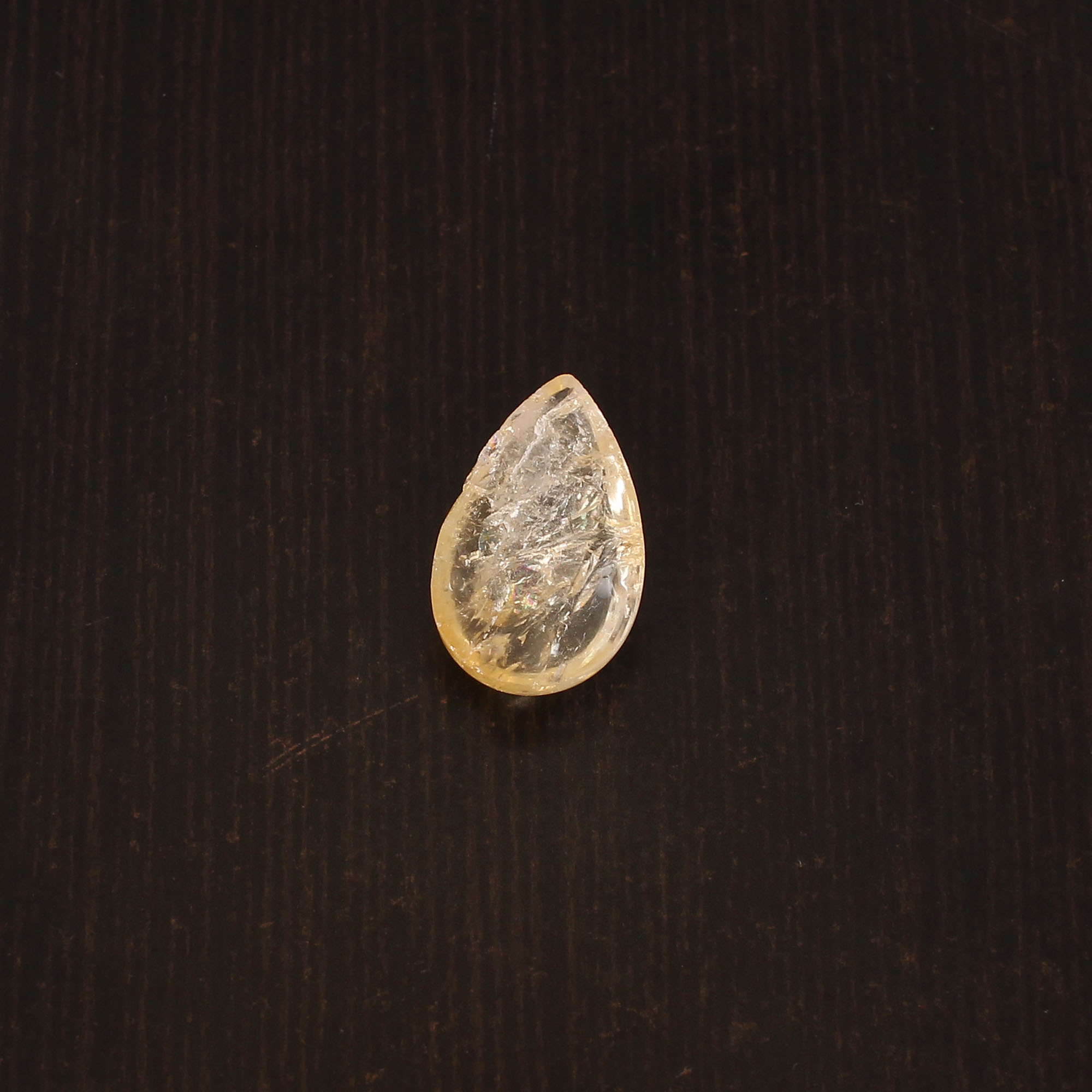 Natural Citrine Pear Cabochon Gemstone 1010Carat 21x12 mm for Jewelry Making