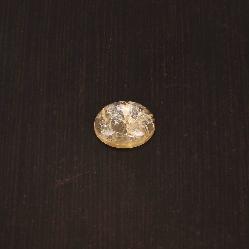 Image of Natural Citrine Oval Cabochon Gemstone 8.25 Carat 17X12 mm for Jewelry Making