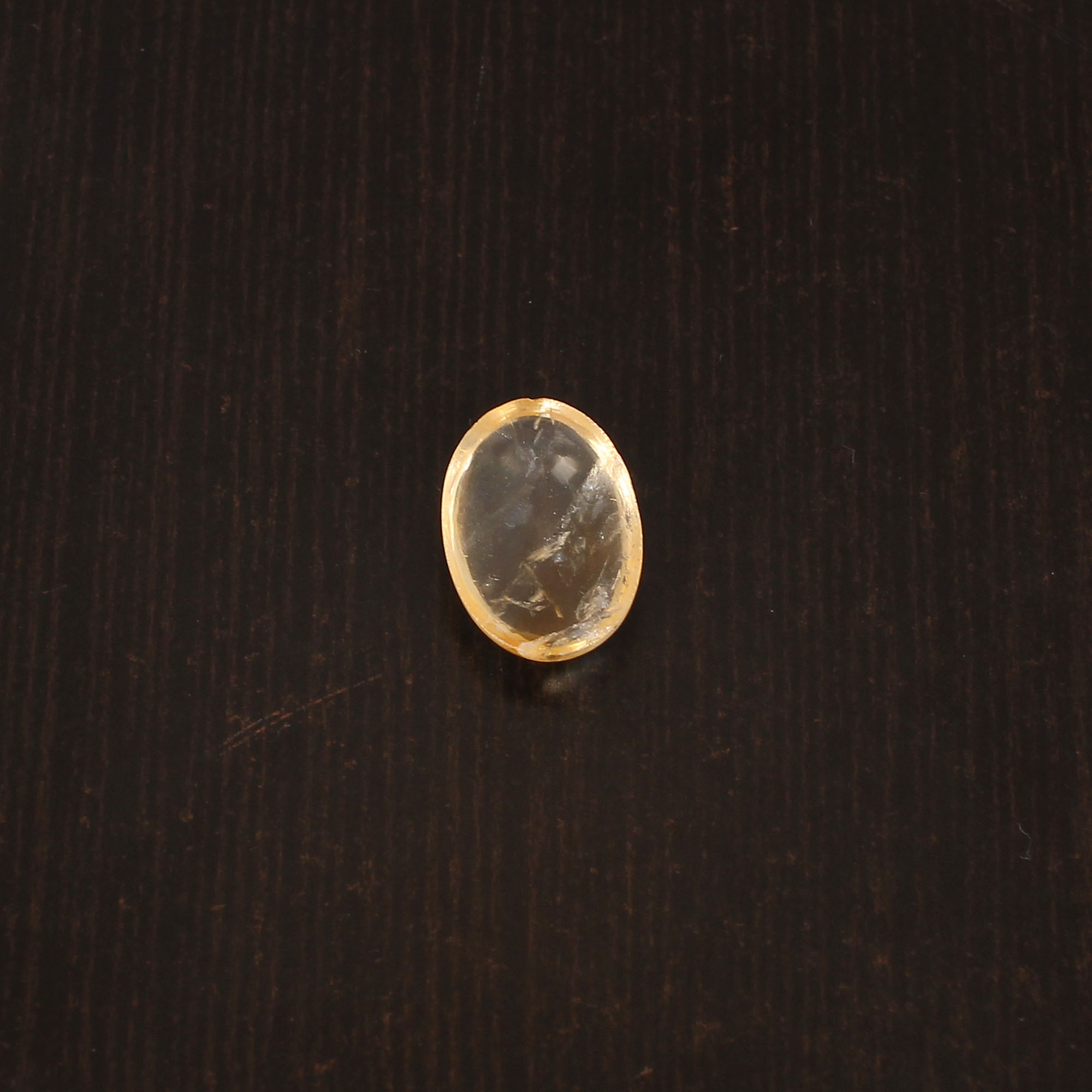 Natural Citrine Cabochon Gemstone 70 Carat 16x11mm for Jewelry Making