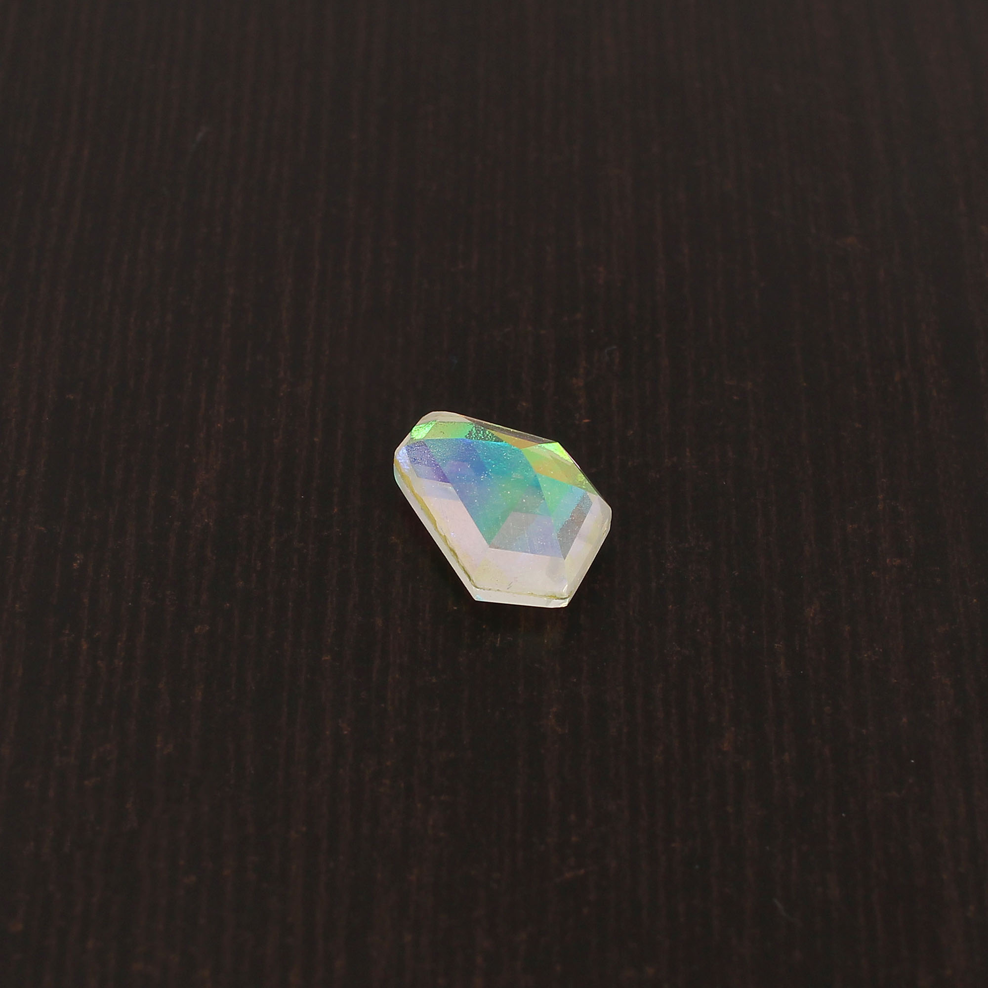 Chinese Rainbow Doublet Normal Cut Gemstone 10x16 mm 72 Carat for Jewelry Making