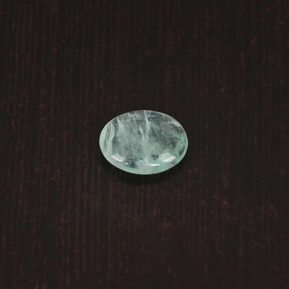 Image of Natural Green Afghani Fluorite Smooth Briolette Gemstone  8.45 Carat 12x15 mm for Jewelry Making