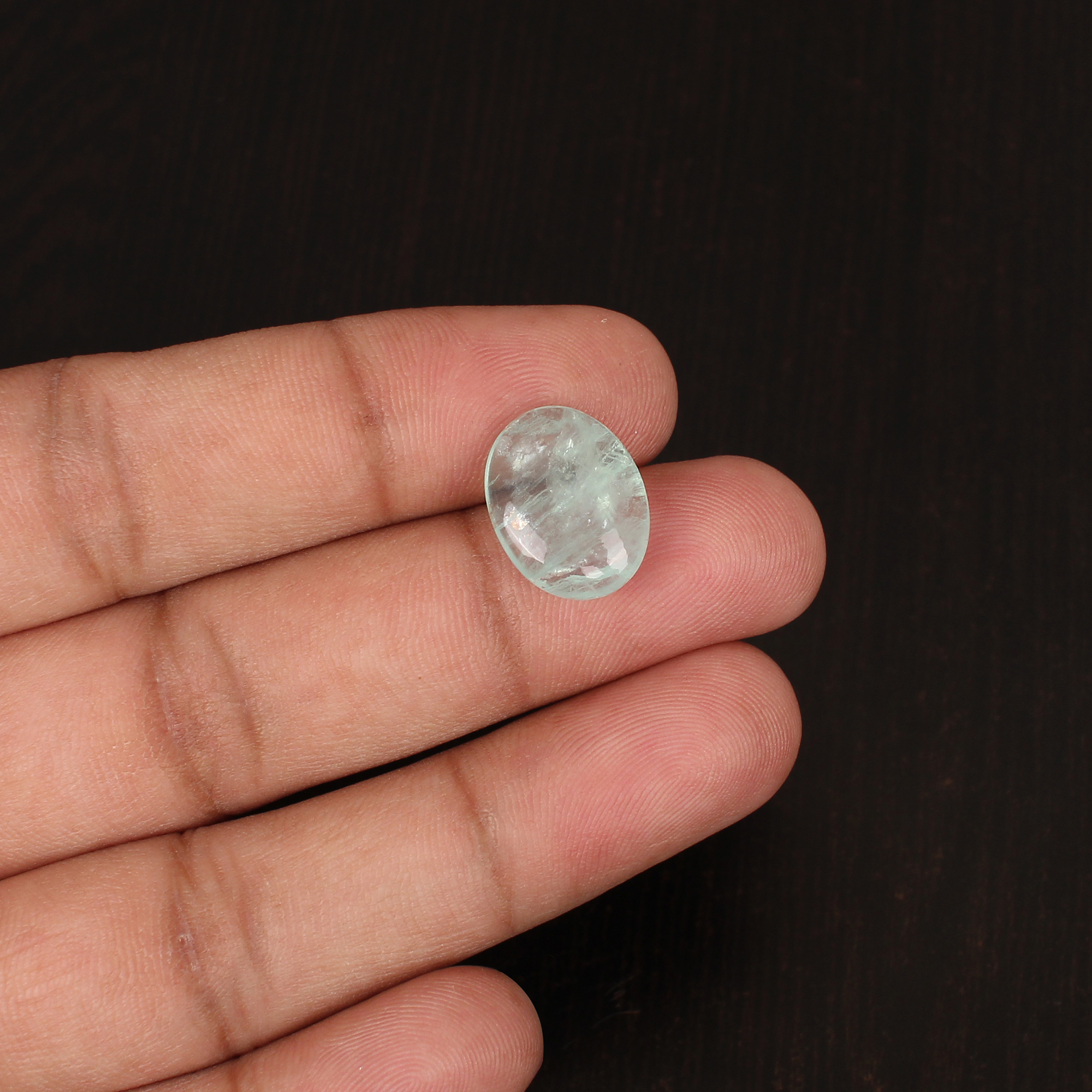 Natural Green Afghani Fluorite Smooth Briolette Gemstone 845 Carat 12x15 mm for Jewelry Making