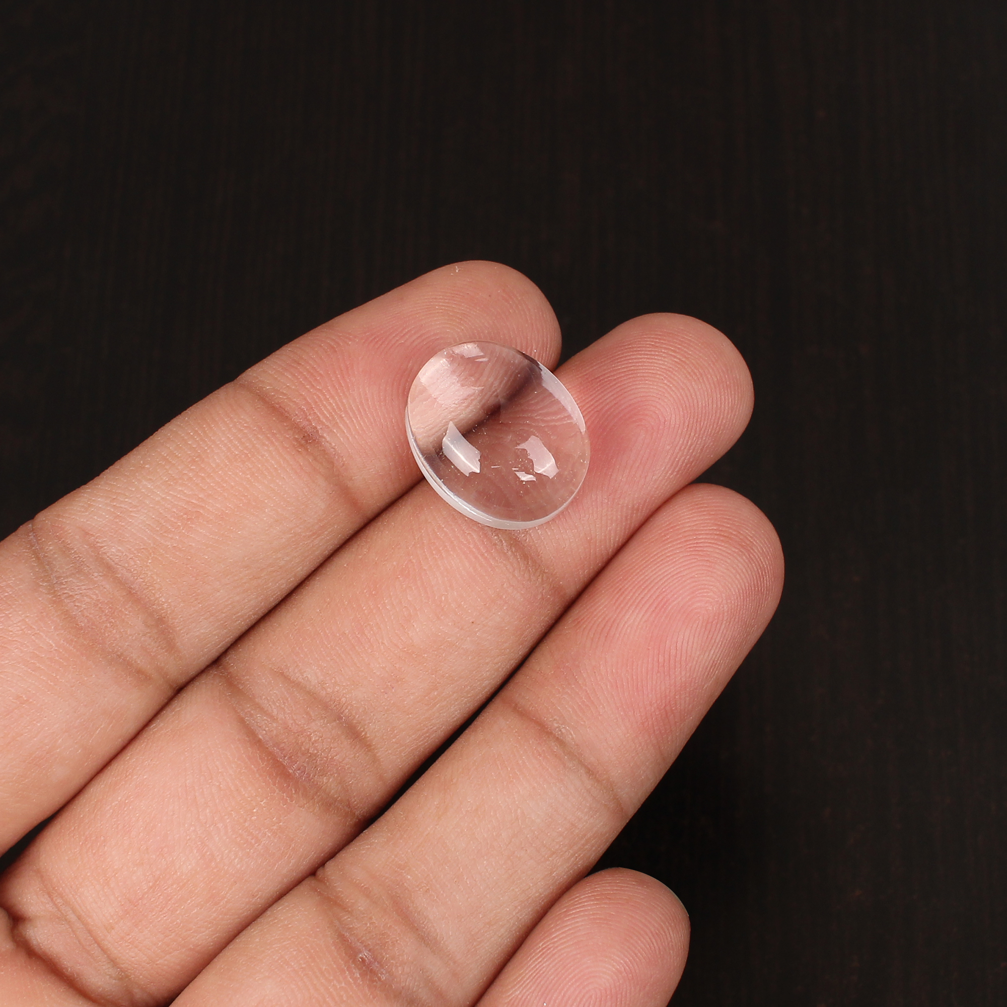 Natural Crystal Quartz Cabochon Cut Loose Gemstone 145 Carat 17x13 mm for Jewelry Making