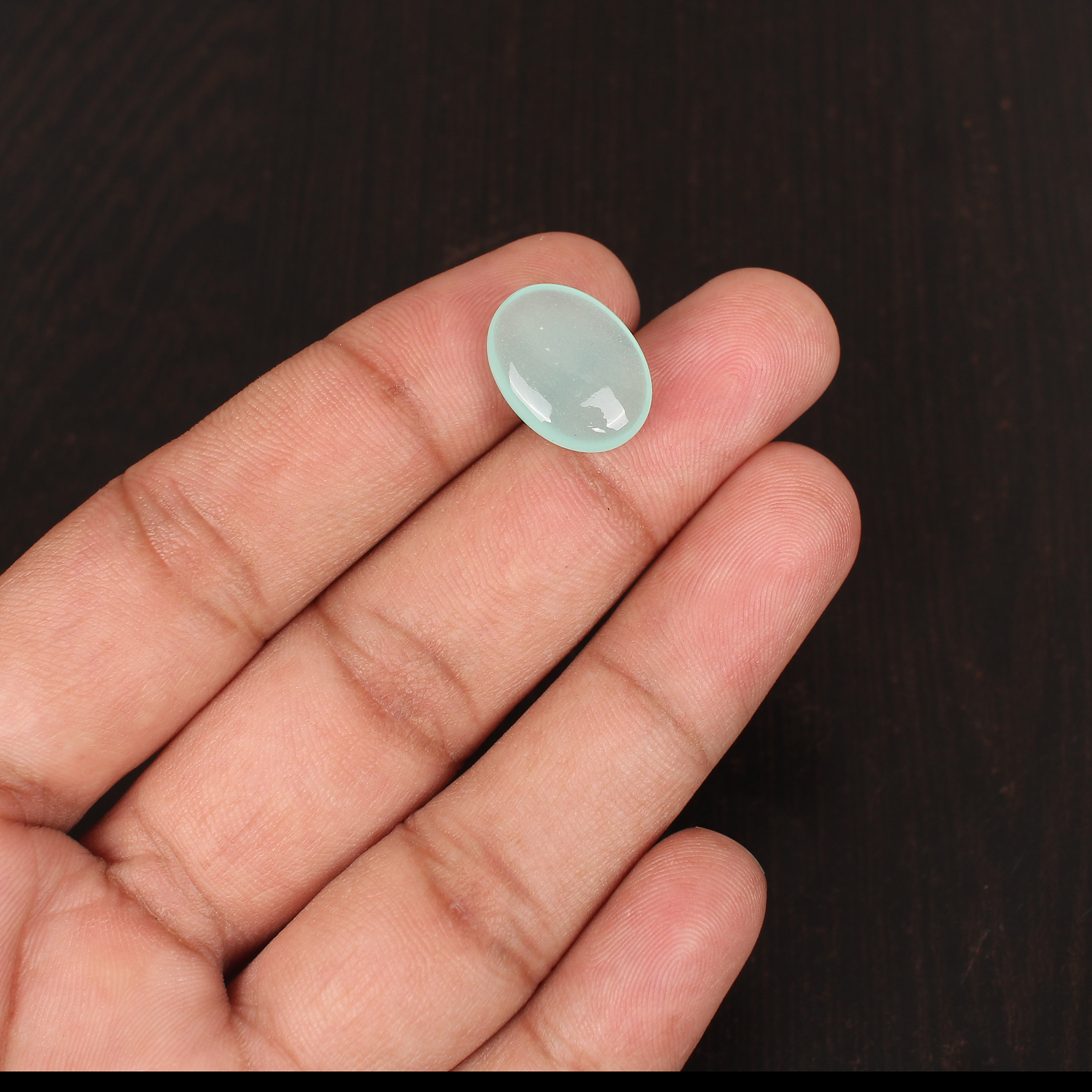 Natural Aqua Chalcedony Smooth Briolette Cut Loose Gemstone 75 Ct 16x12 mm for Jewelry Making