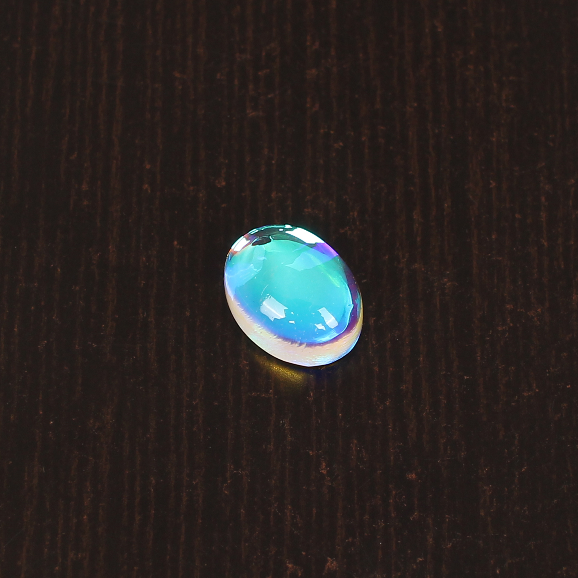 Chinese Rainbow Moonstone Gemstone 4 Carat 12x9mm Cabochon Loose Gemstone for Jewelry Making