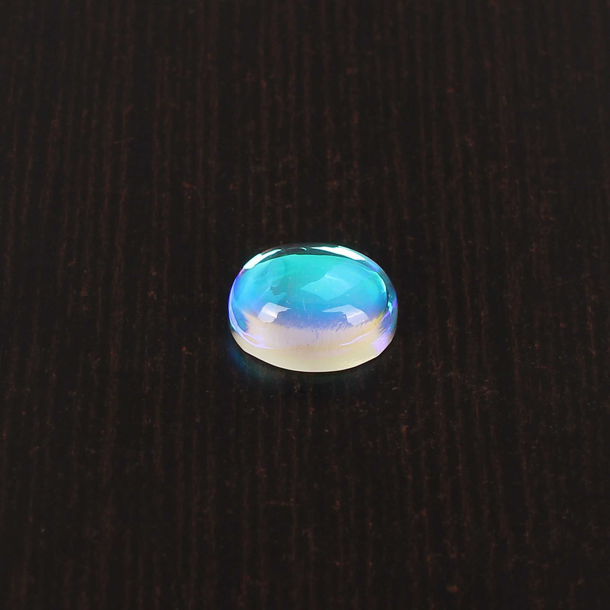 Chinese Rainbow Moonstone Gemstone 4 Carat 12x9mm Cabochon Loose Gemstone for Jewelry Making