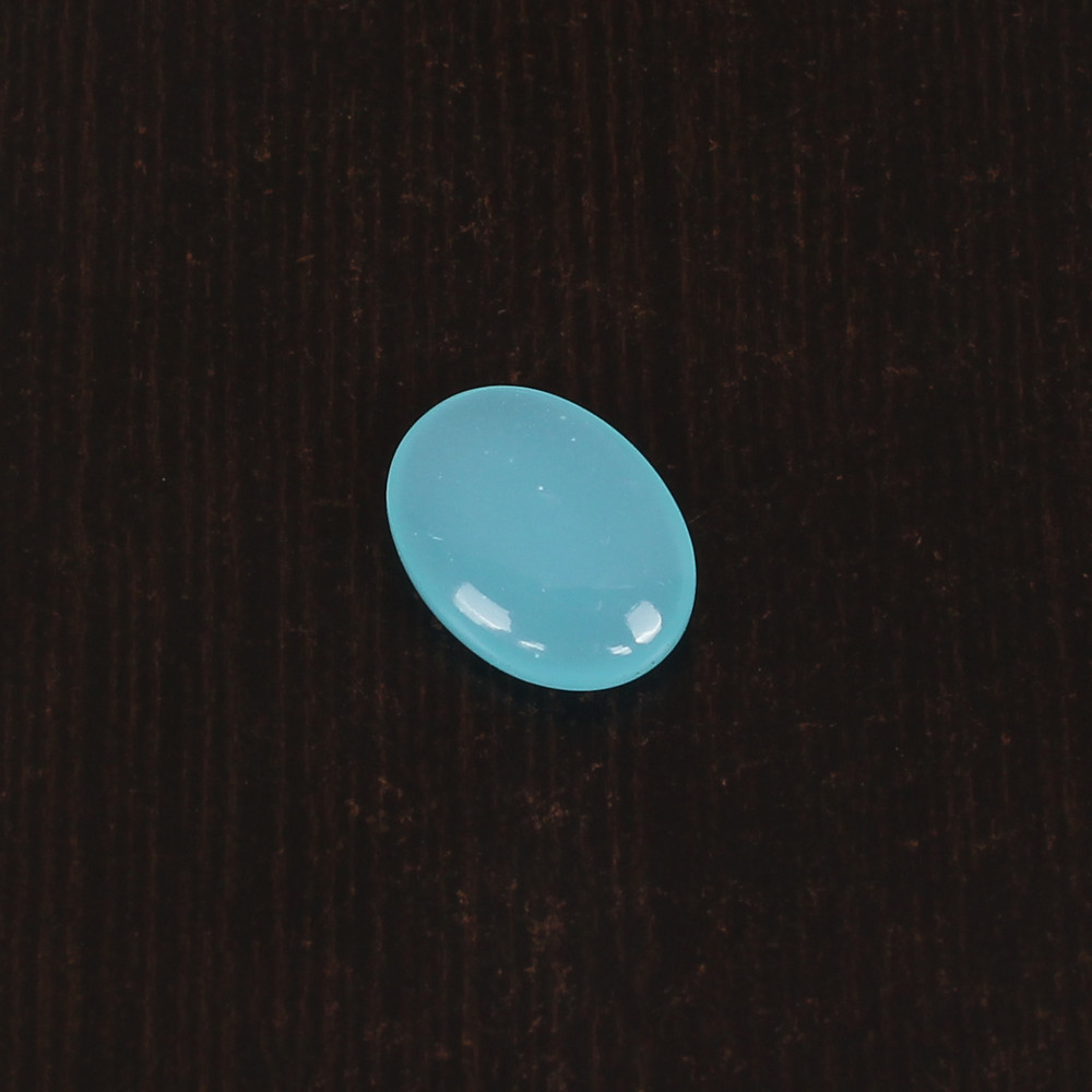 Image of Natural Blue Chalcedony Smooth Briolette Cut Loose Gemstone 7.5 Ct 16x12 mm  for Jewelry Making