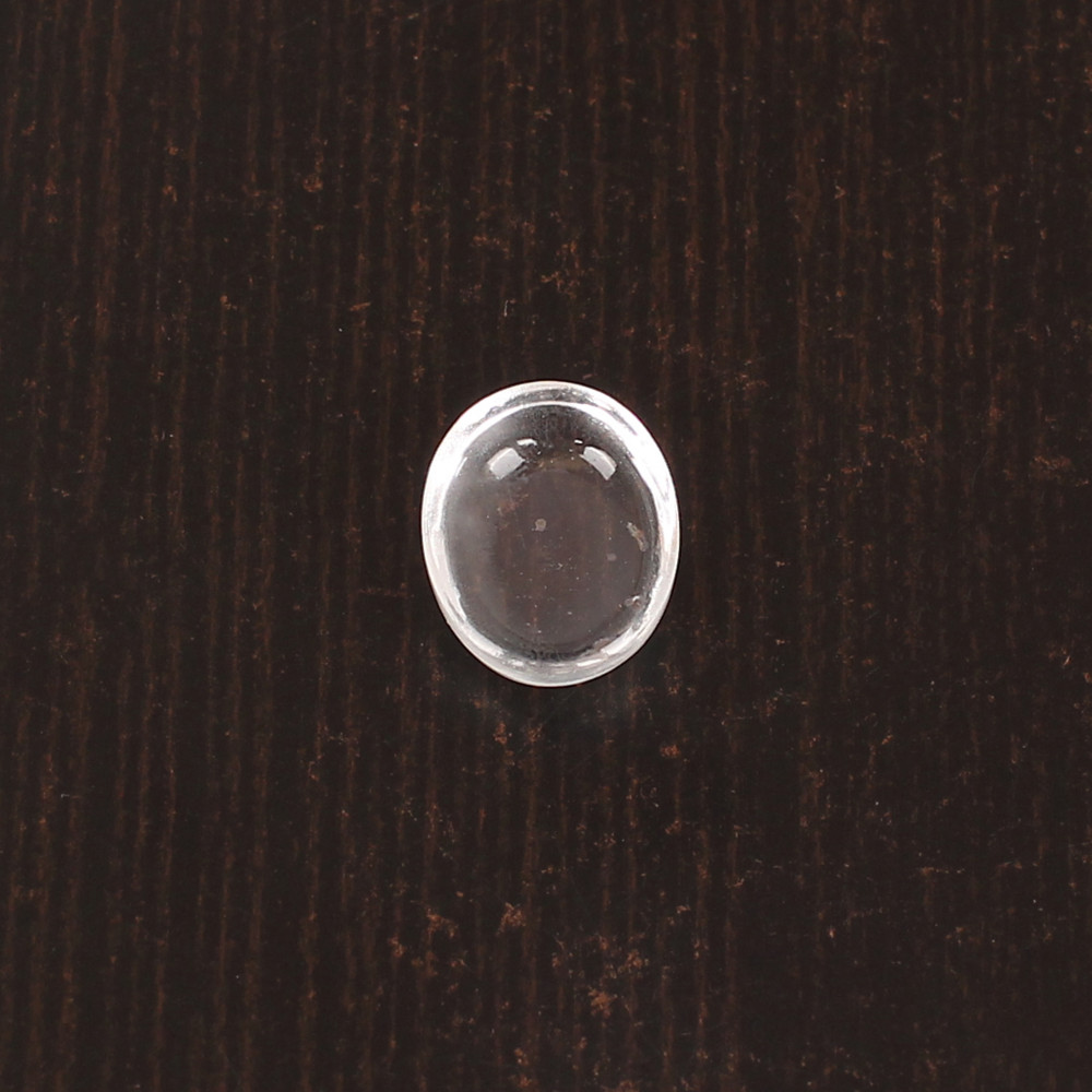Image of Natural Crystal Quartz Cabochon Cut Loose Gemstone 4.5 Carat 12x10 mm for Jewelry Making