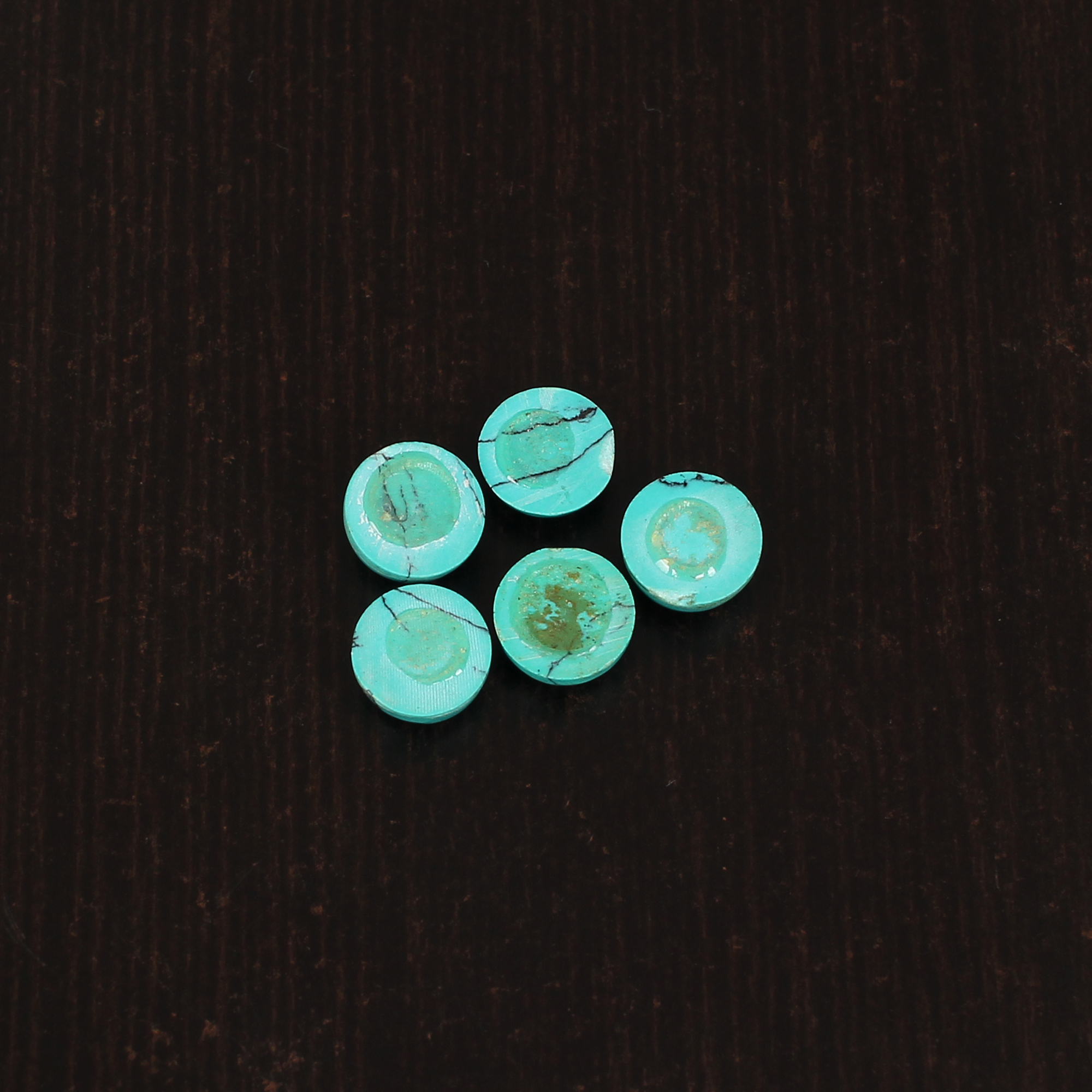 Synthetic Green Turquoise Cabochon Gemstone 83 Carat 8x8 mm for Jewelry Making