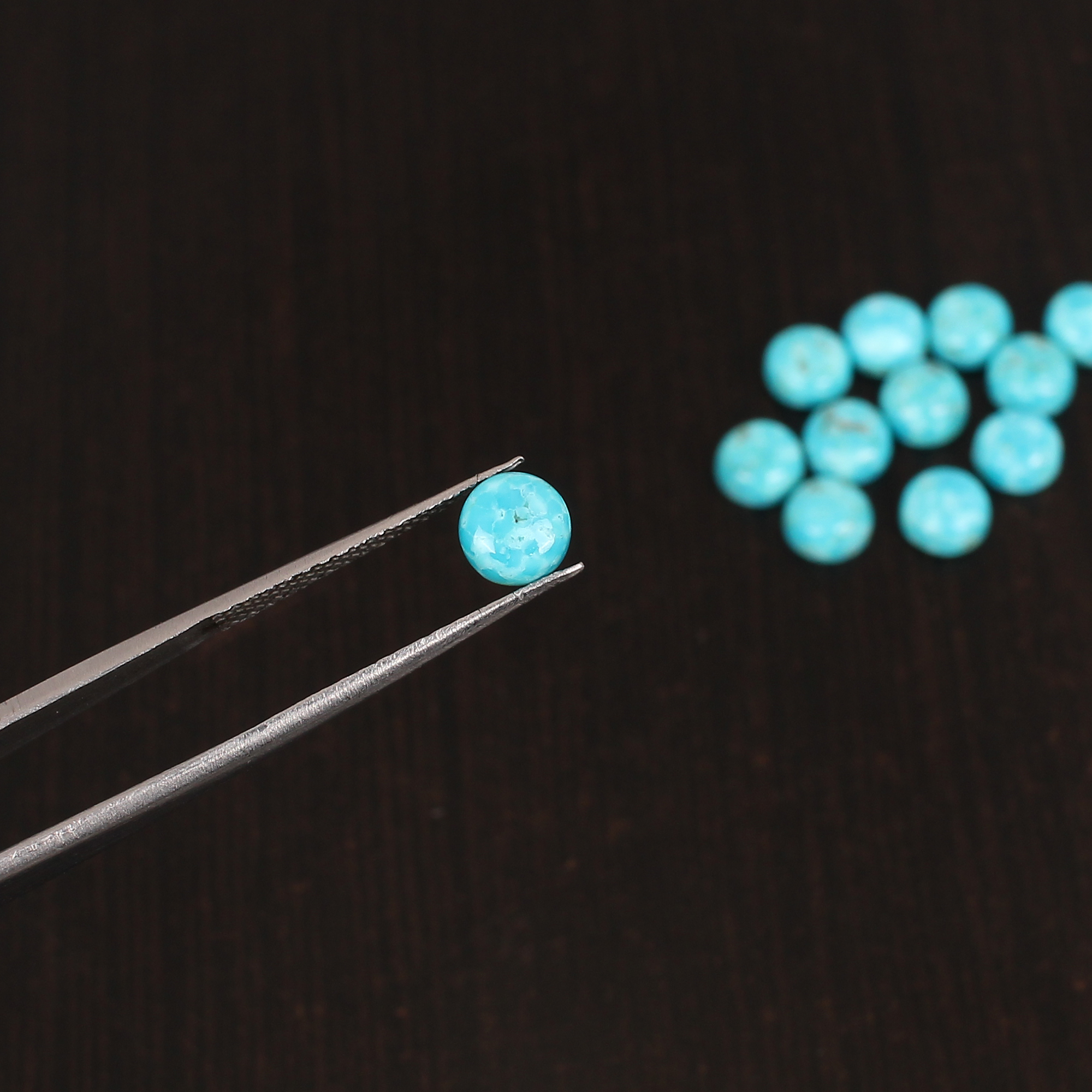 Natural American Arizona Turquoise Gemstone 104 Carat 6X6 mm Cabochon cut for Jewelry Making