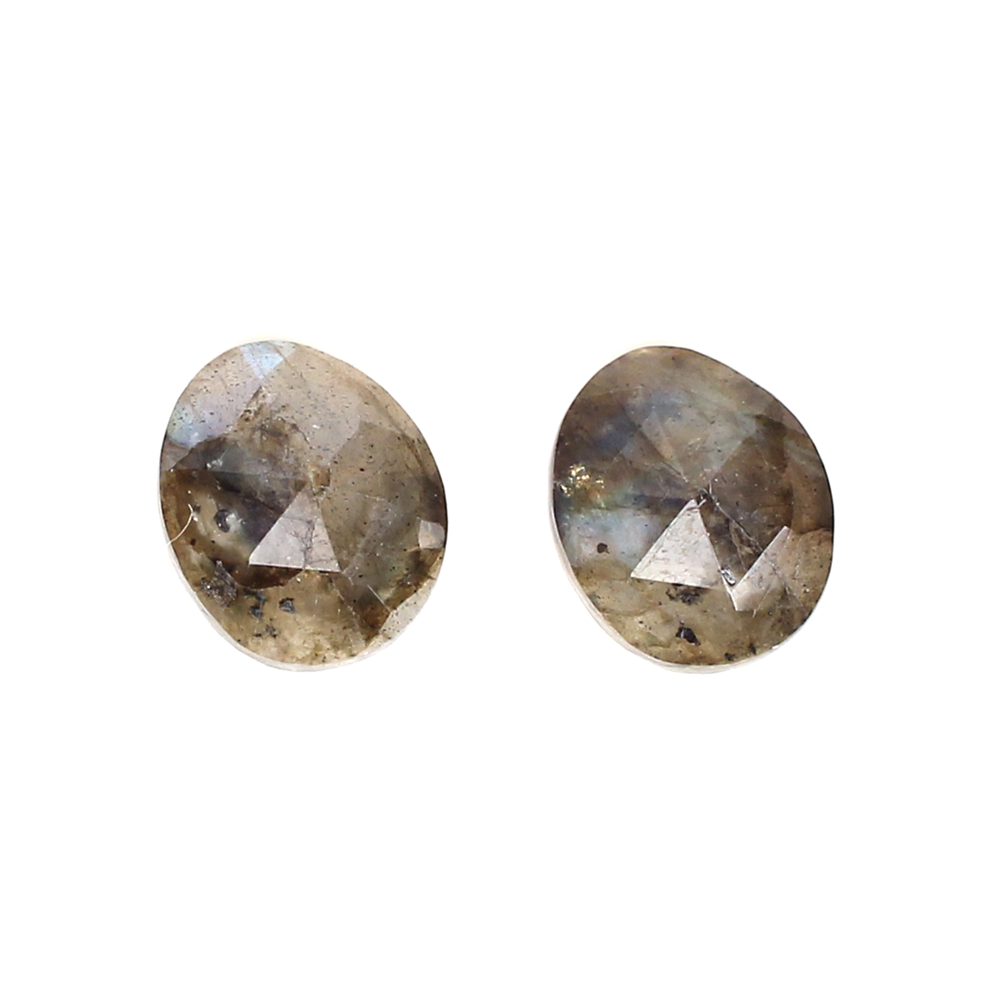 Natural Labradorite 12x10mm Oval Rose Cut 675Cts