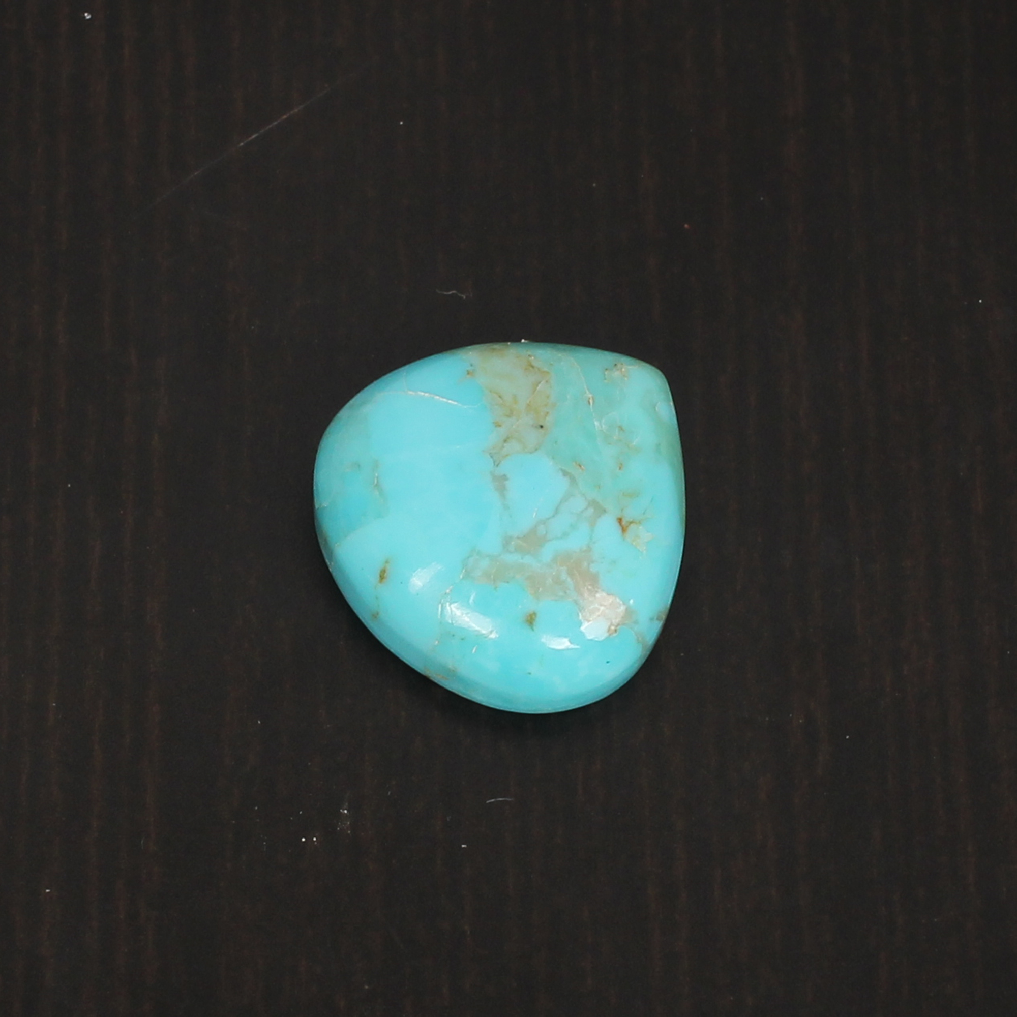 1pcs Natural Turquoise 15x15mm Heart Cabochon 800cts