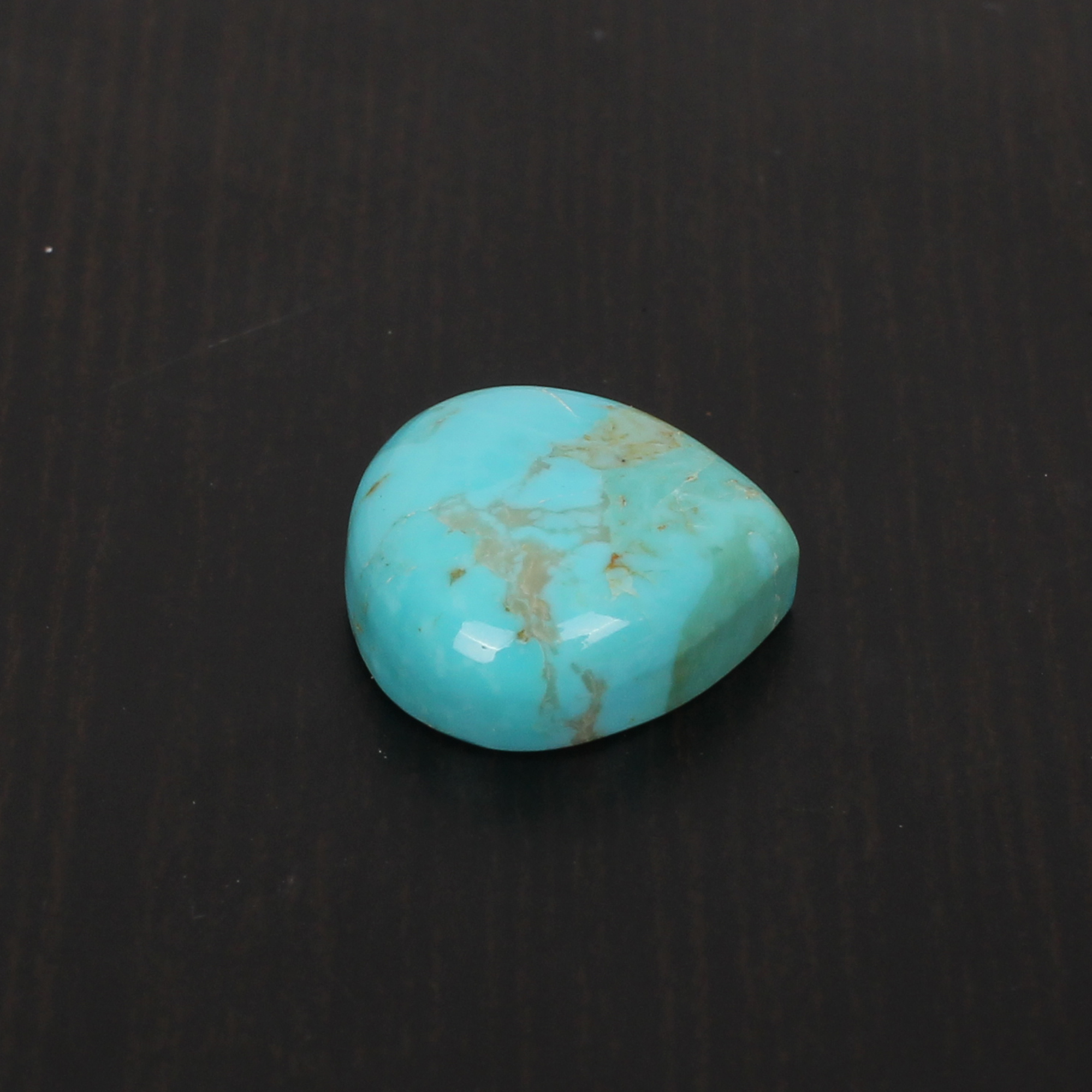 1pcs Natural Turquoise 15x15mm Heart Cabochon 800cts