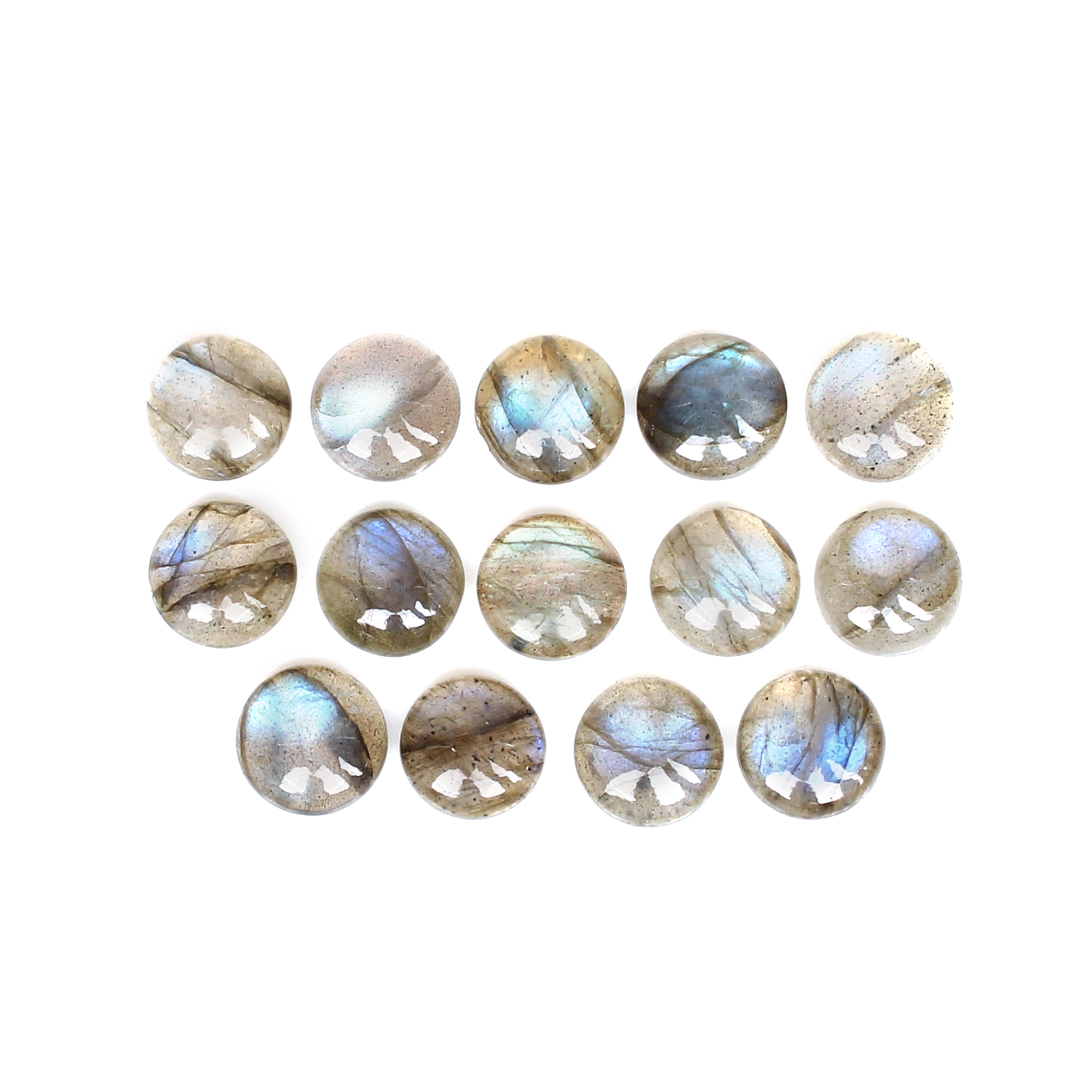 Natural Labradorite 8mm Round Cabochon 1915Cts