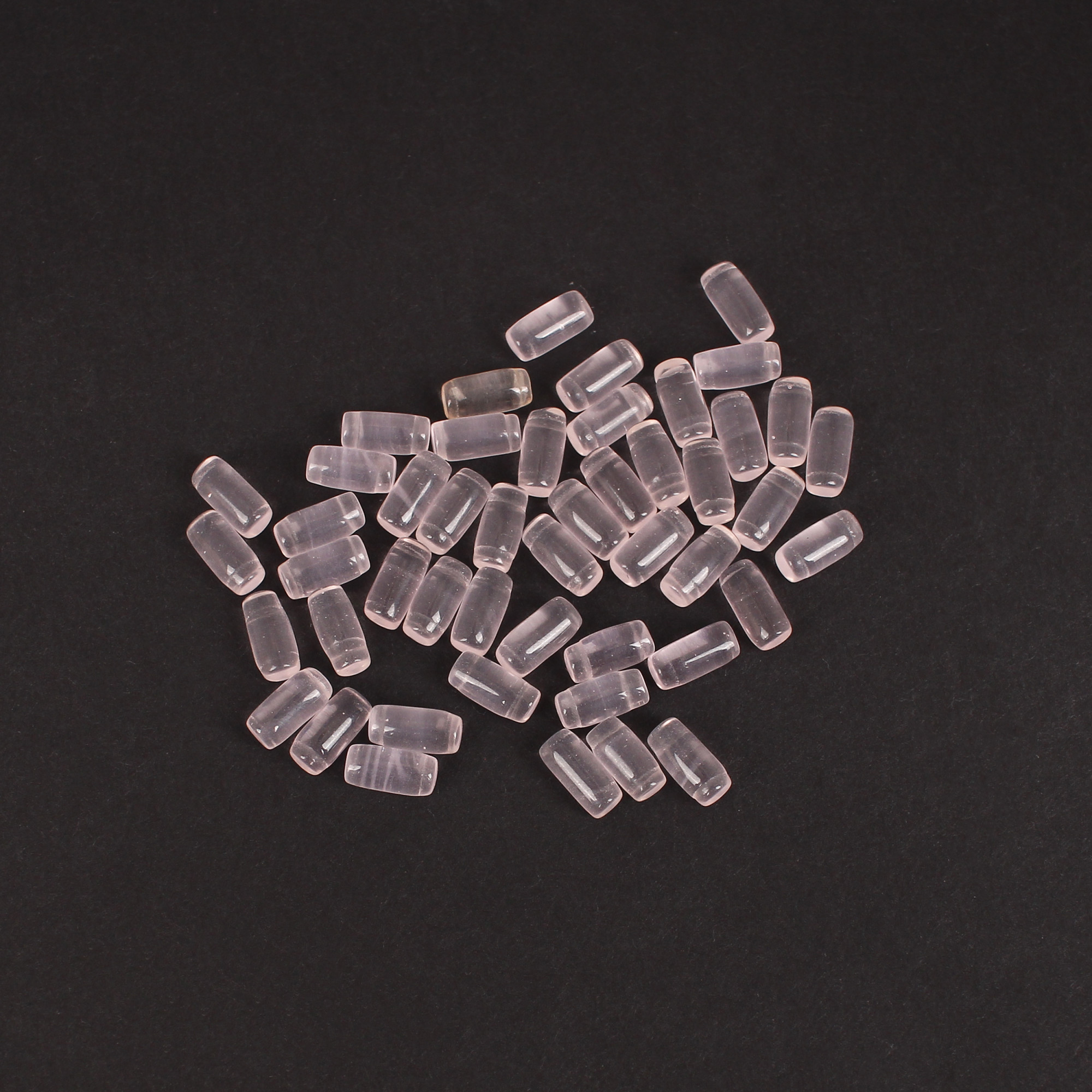 Rose Quartz Hydro Bullet Shape Smooth Gemstone 125 Carat 8x4 mm for Jewelry Making